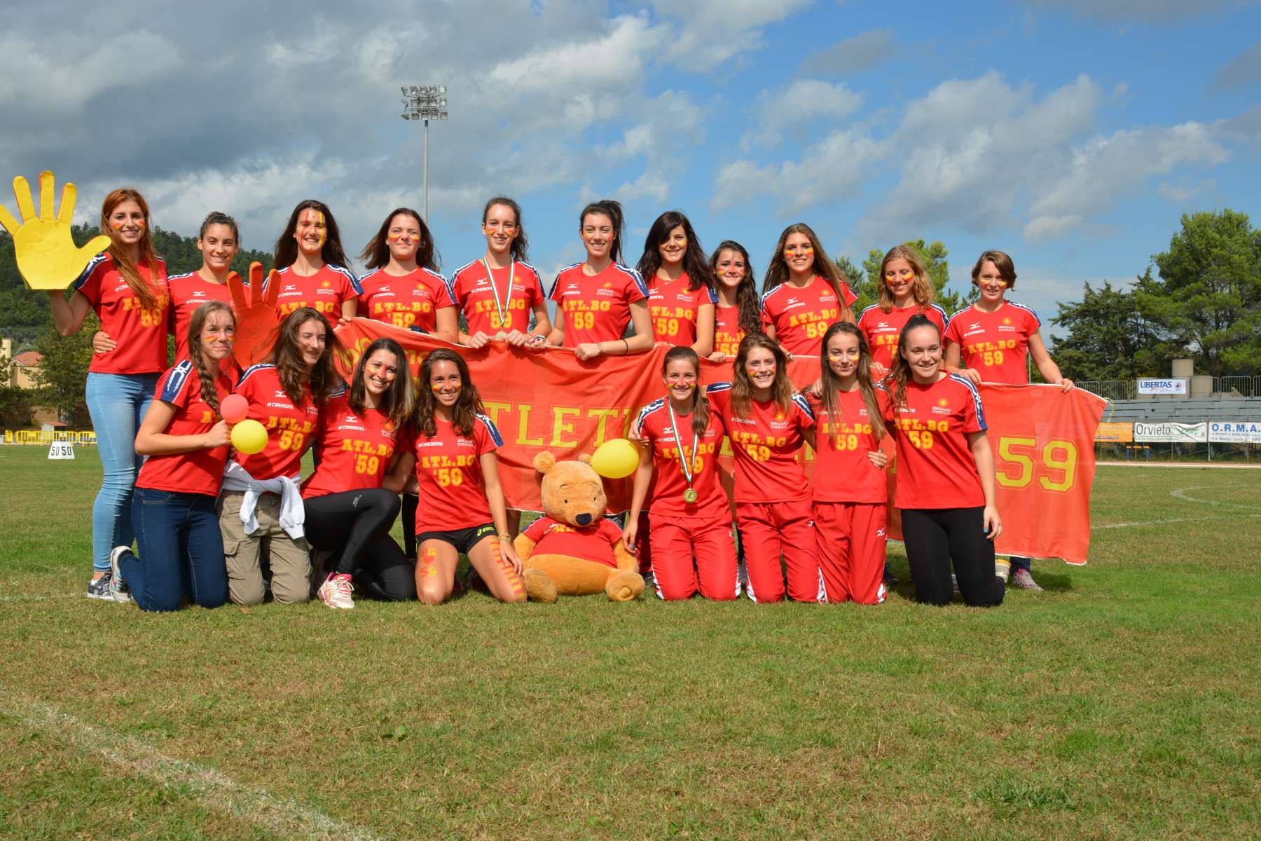 atletica bergamo59 vincitrice dello scudetto allieve 20