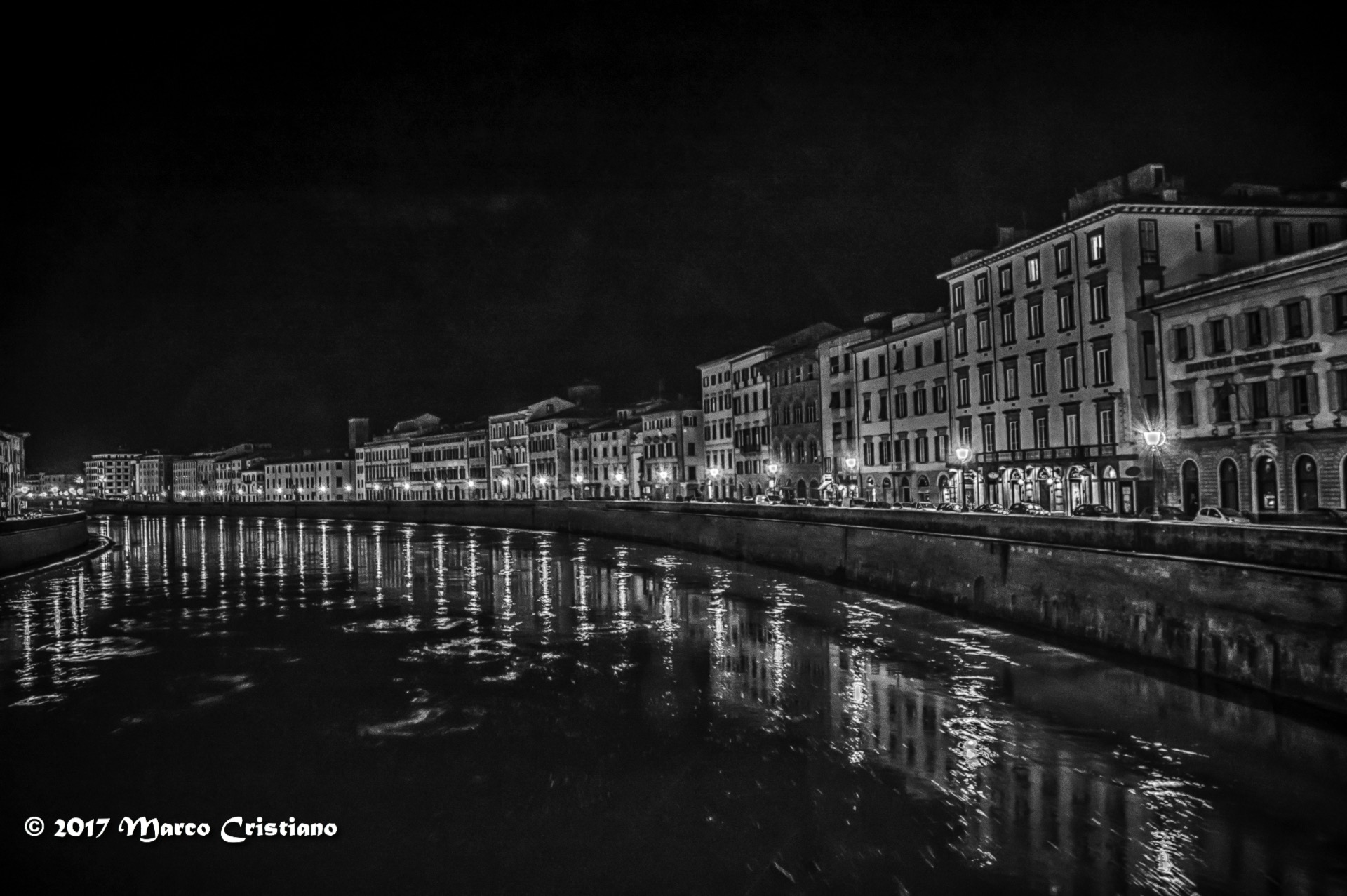 Pisa by night