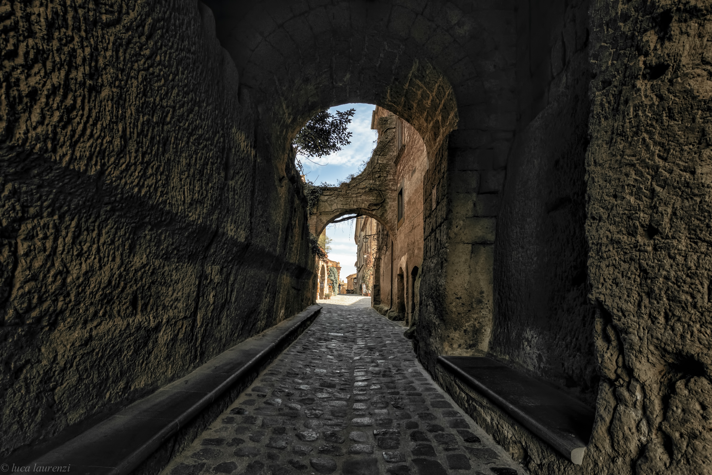 Civita entrance to the village ....