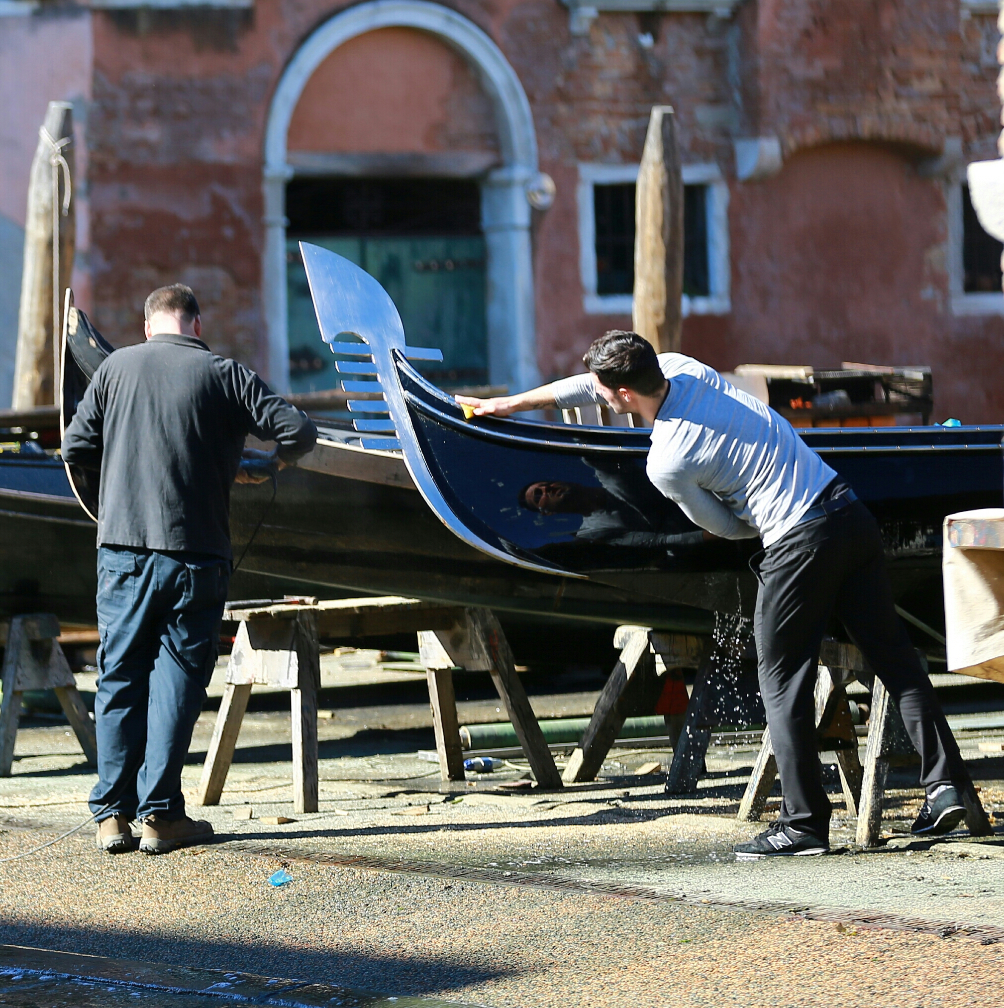 Gondola and reflection