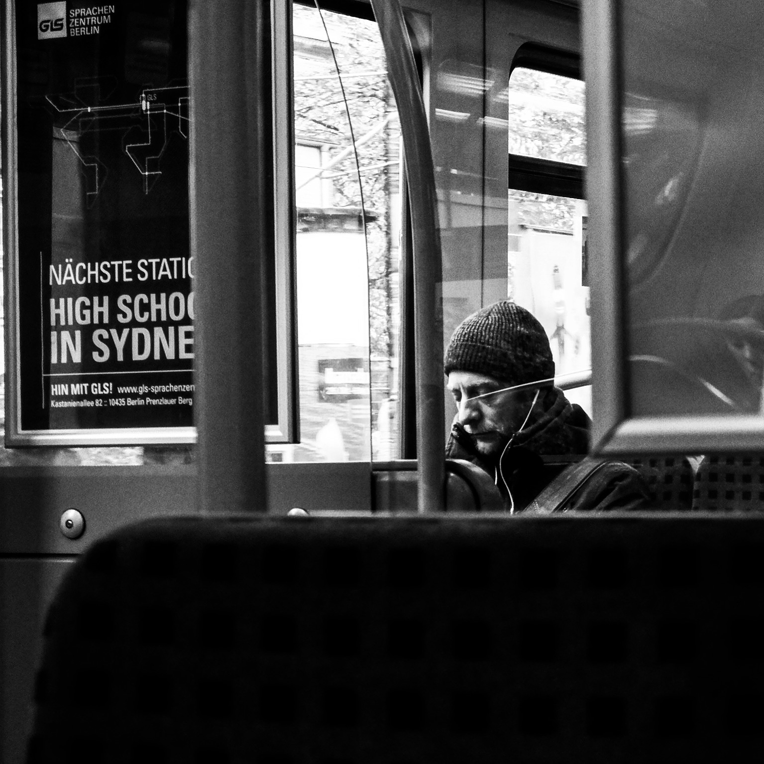 Hamburg, on the train