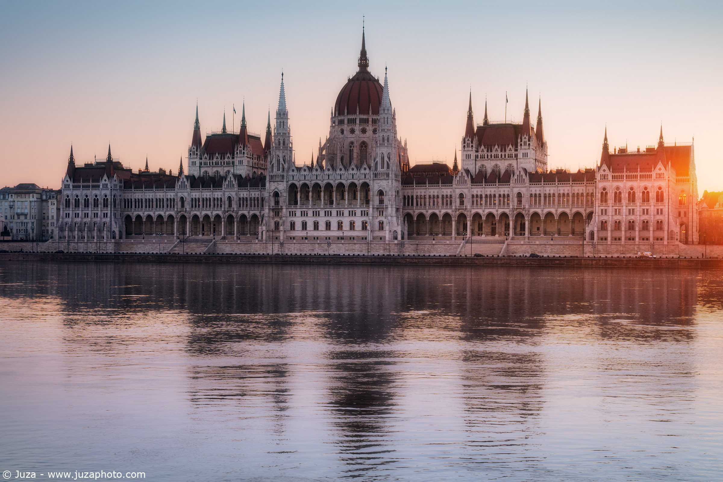 the parliament building in Budapest, Hungary