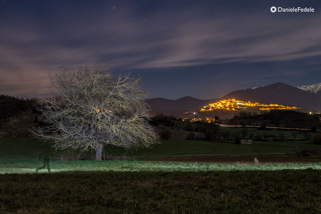 Paesaggio notturno presso Trivigliano