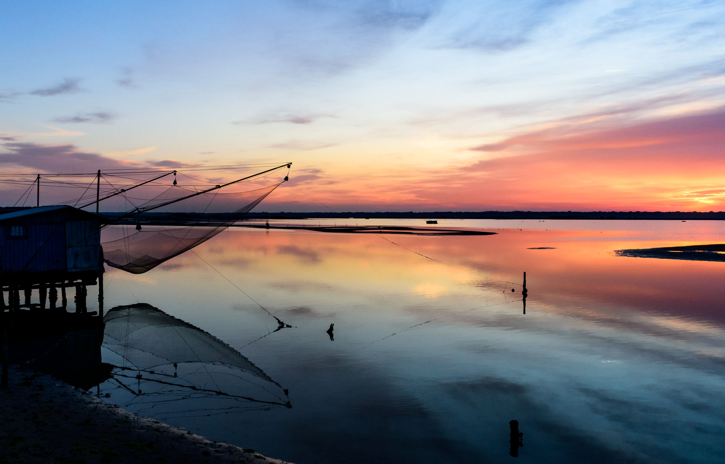 Pialassa della Baiona al tramonto
