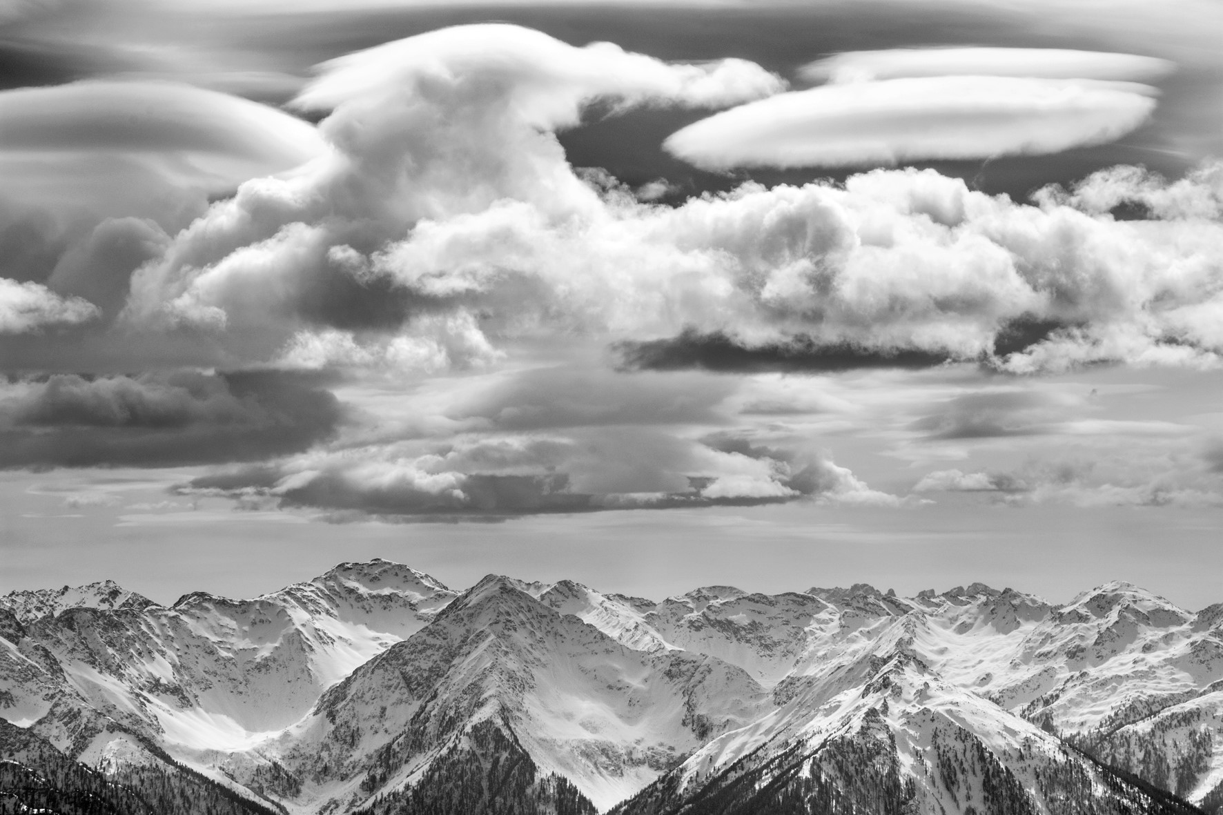 Mountains and clouds, Austria