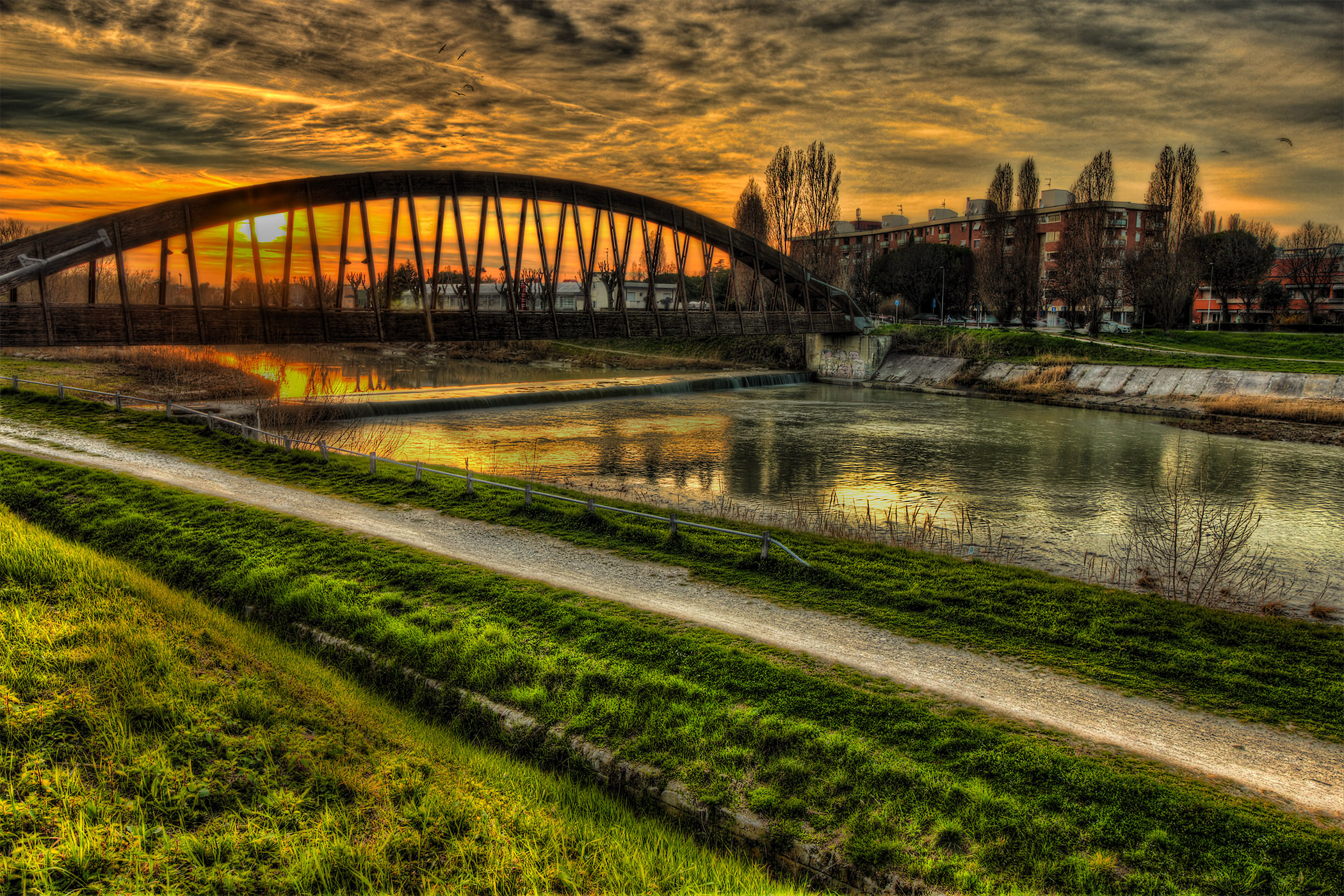 Tramonto sul Ponte Rimini
