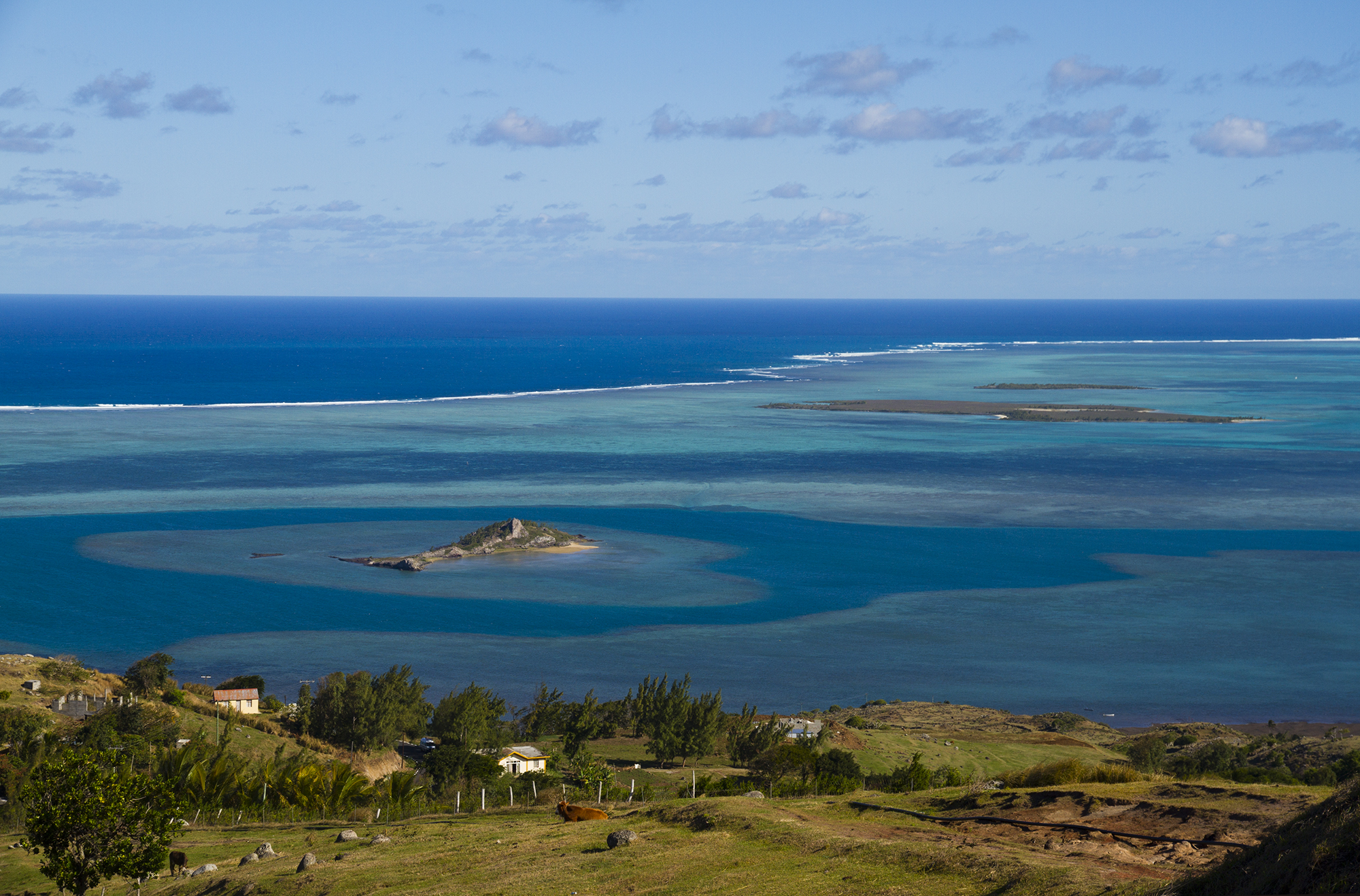 Ile Rodrigues, View of the lagoon