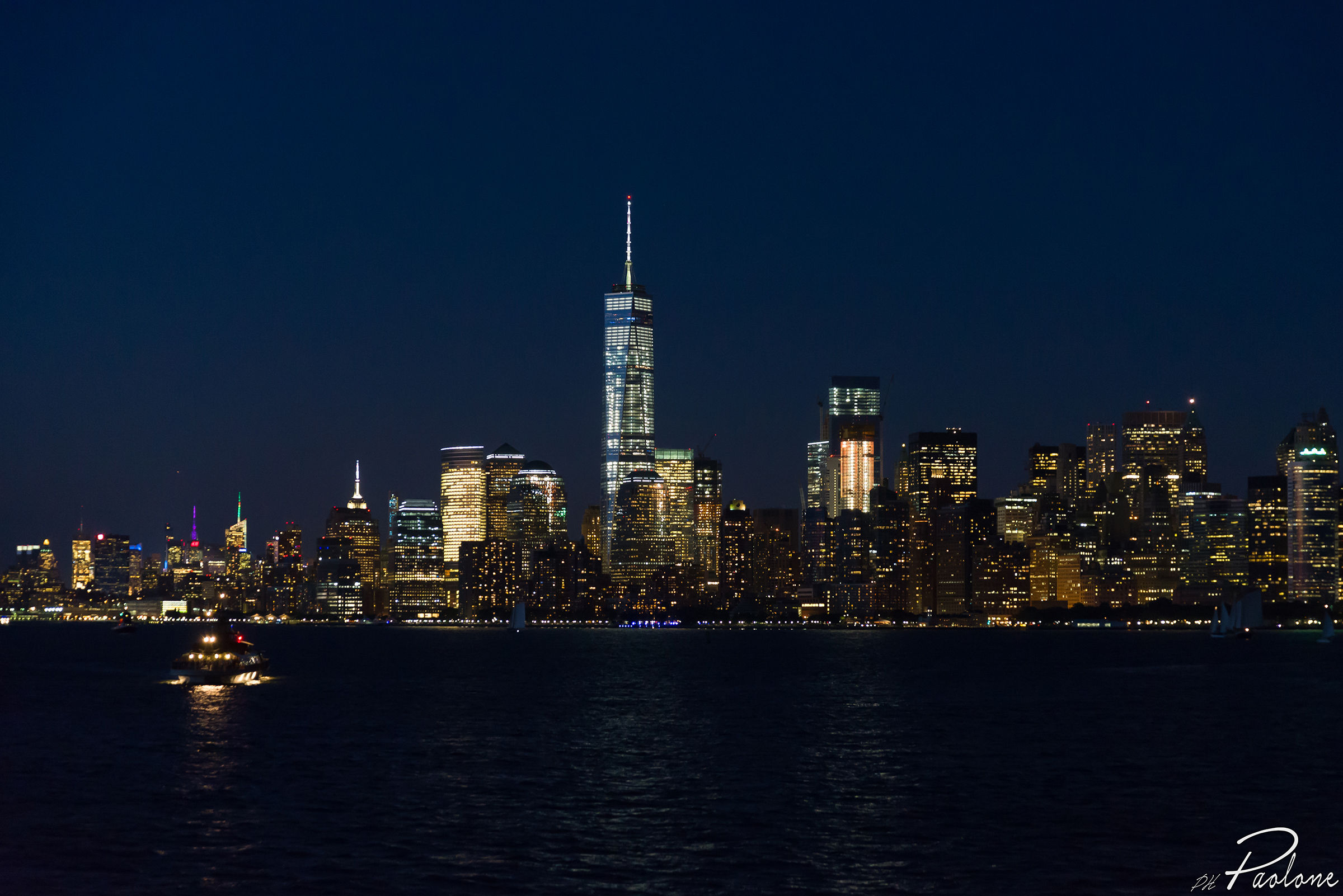 Manhattan turns blue