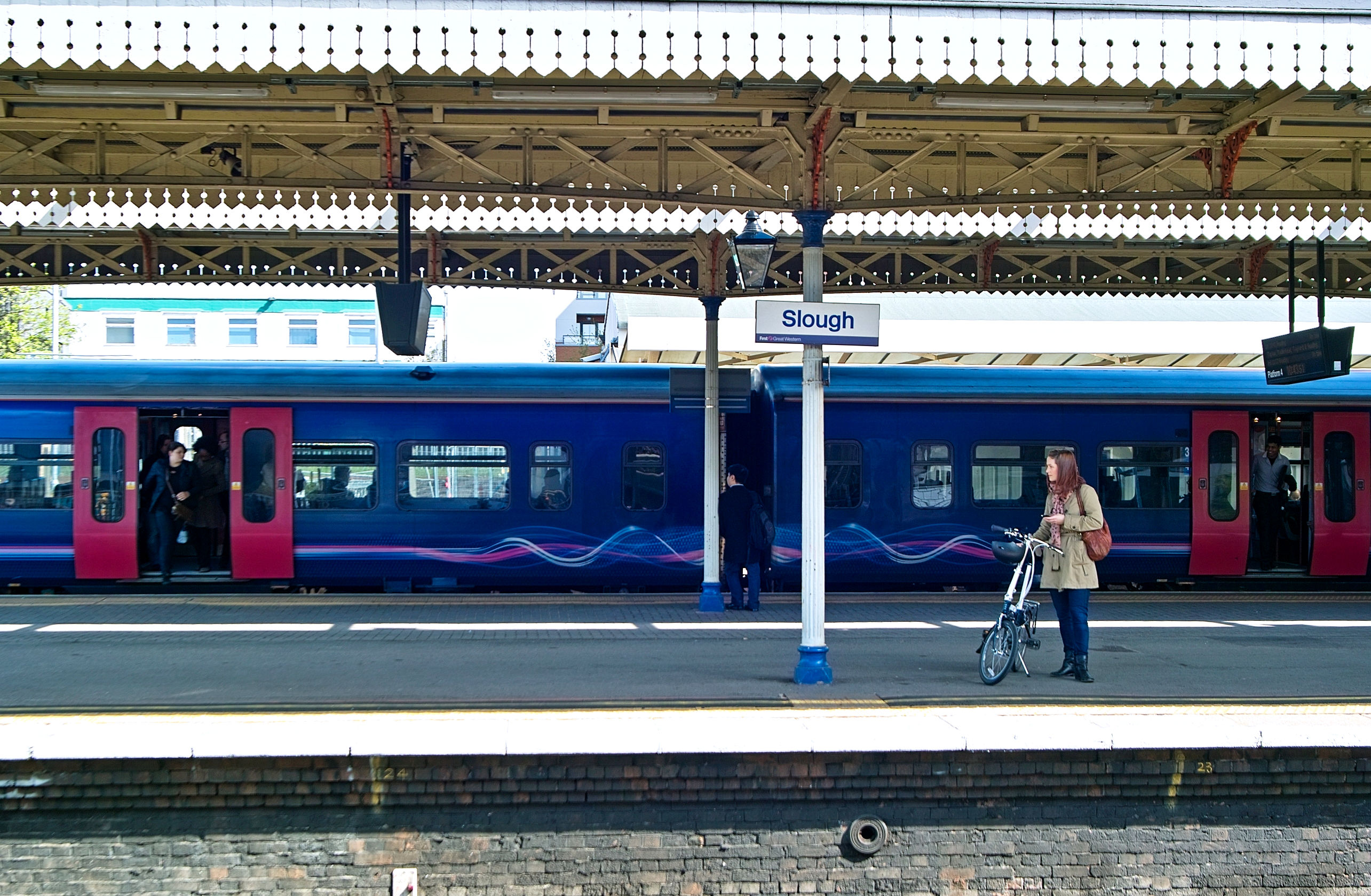 At the station in Slough