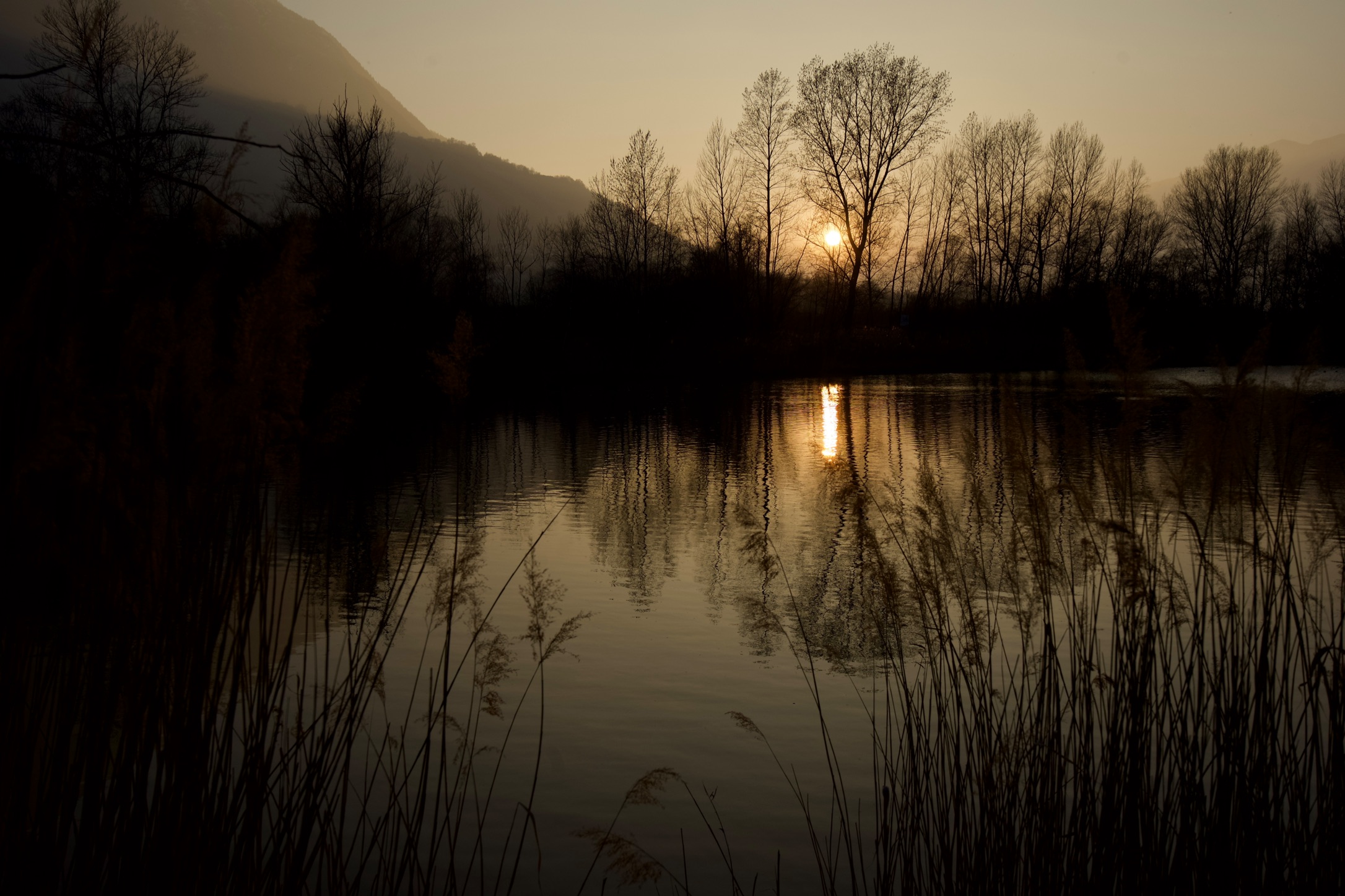 Laghetti di Brissogne al tramonto