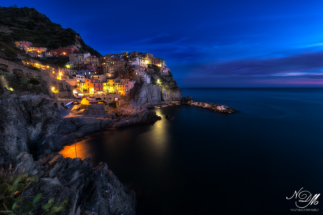 Blue hour in Manarola ...
