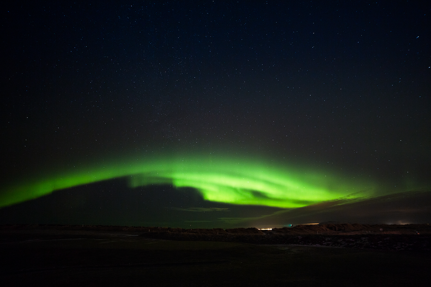 aurora boreale a Reykjavik,Islanda