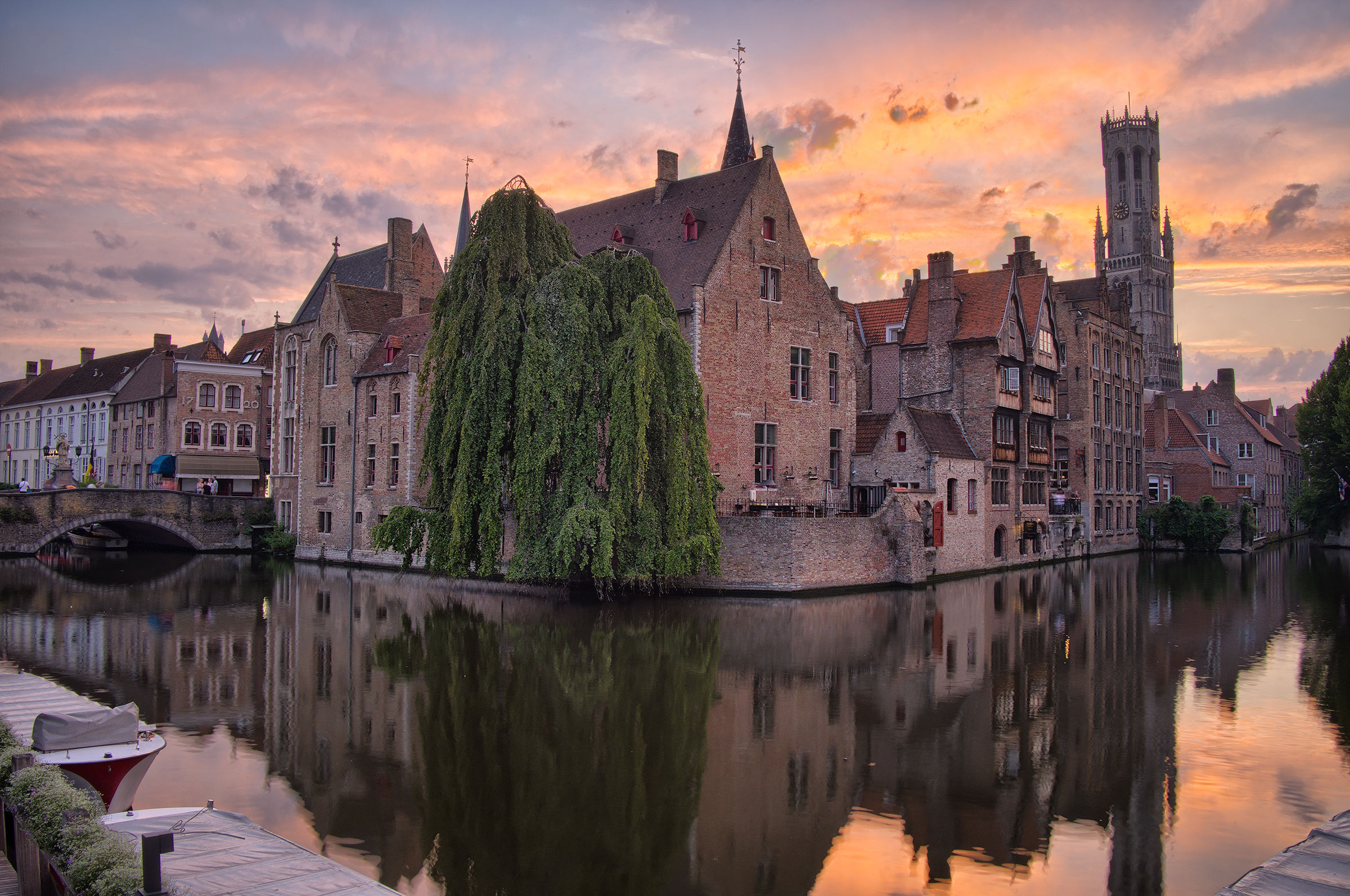 Tramonto a Bruges