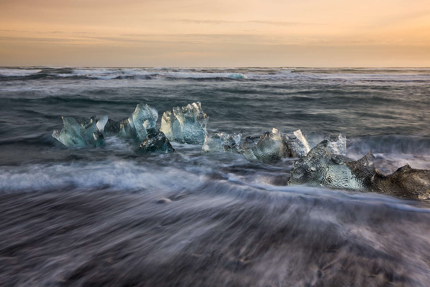 Spiaggia di Jokulsarlon,Islanda