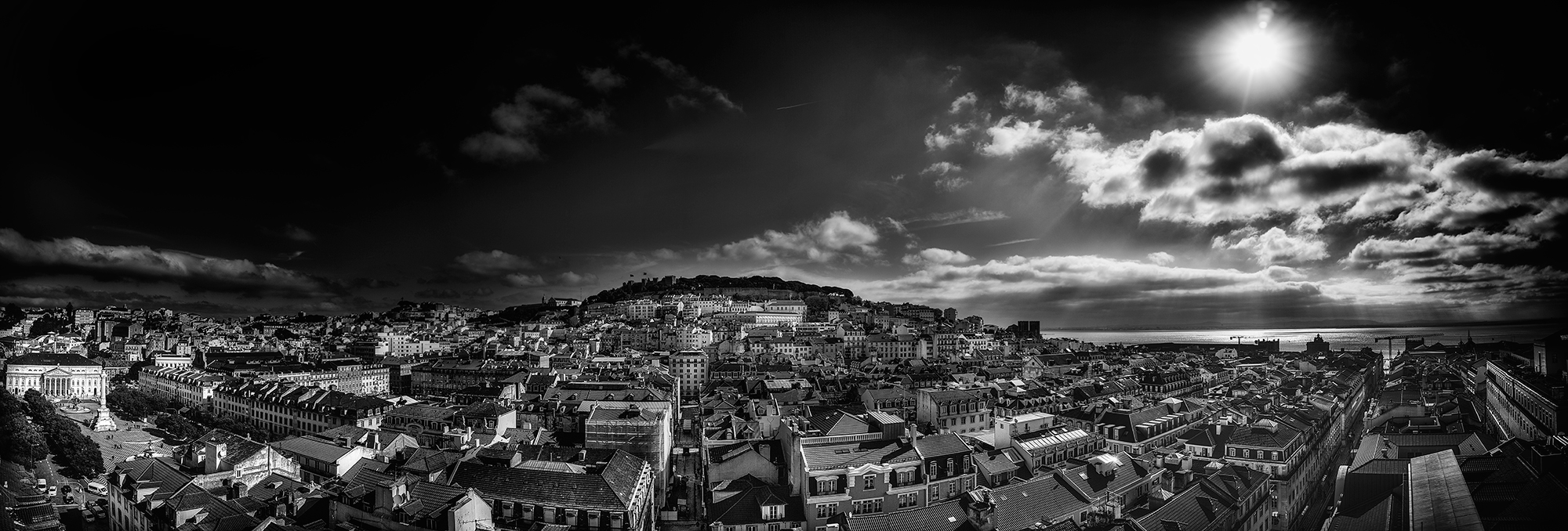 Lisbona dall'Elevador de Santa Justa