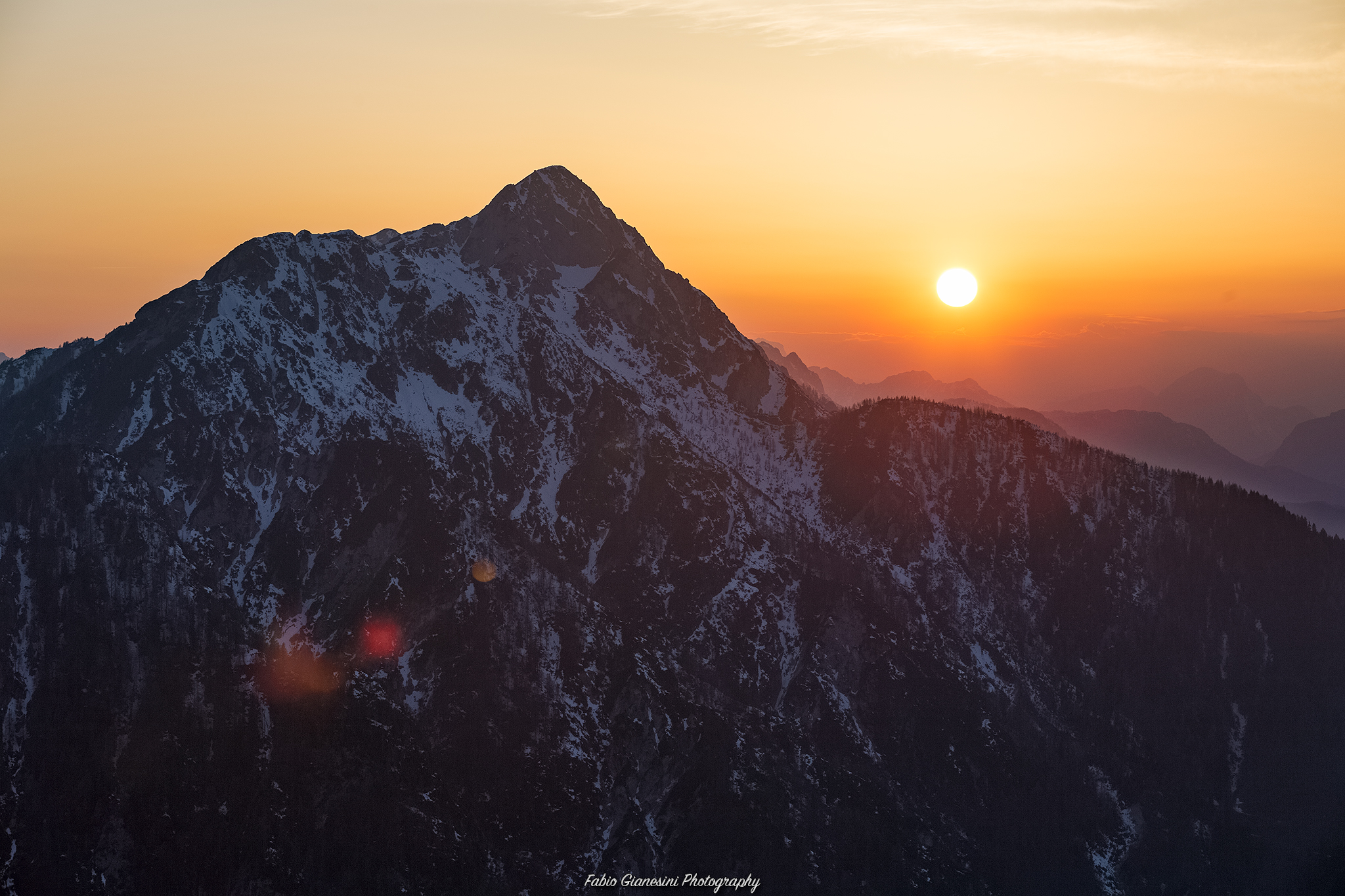 Sunset from the top of M.Lussari