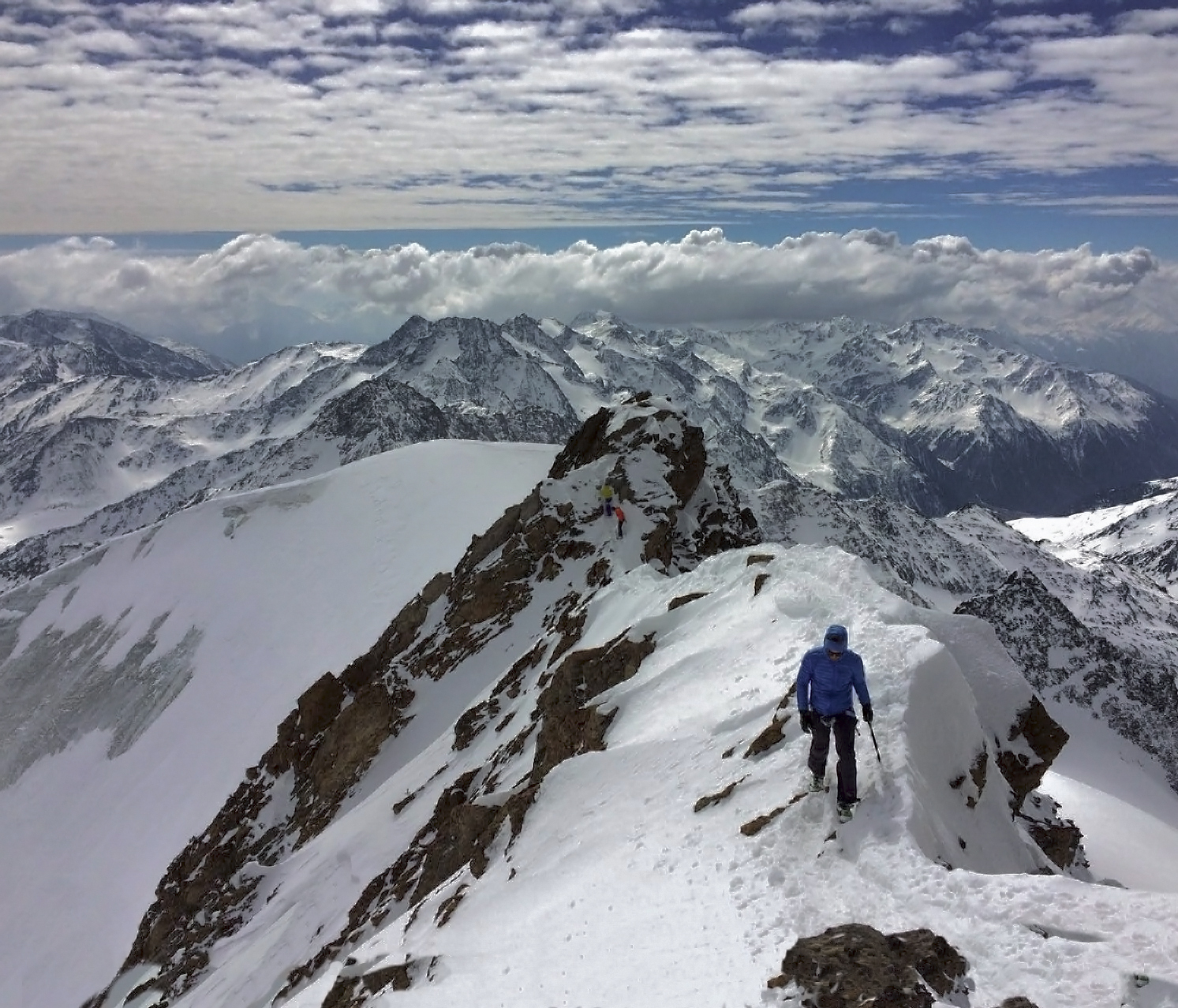 26.03.2017 Dalla cima della Palla Bianca m 3739