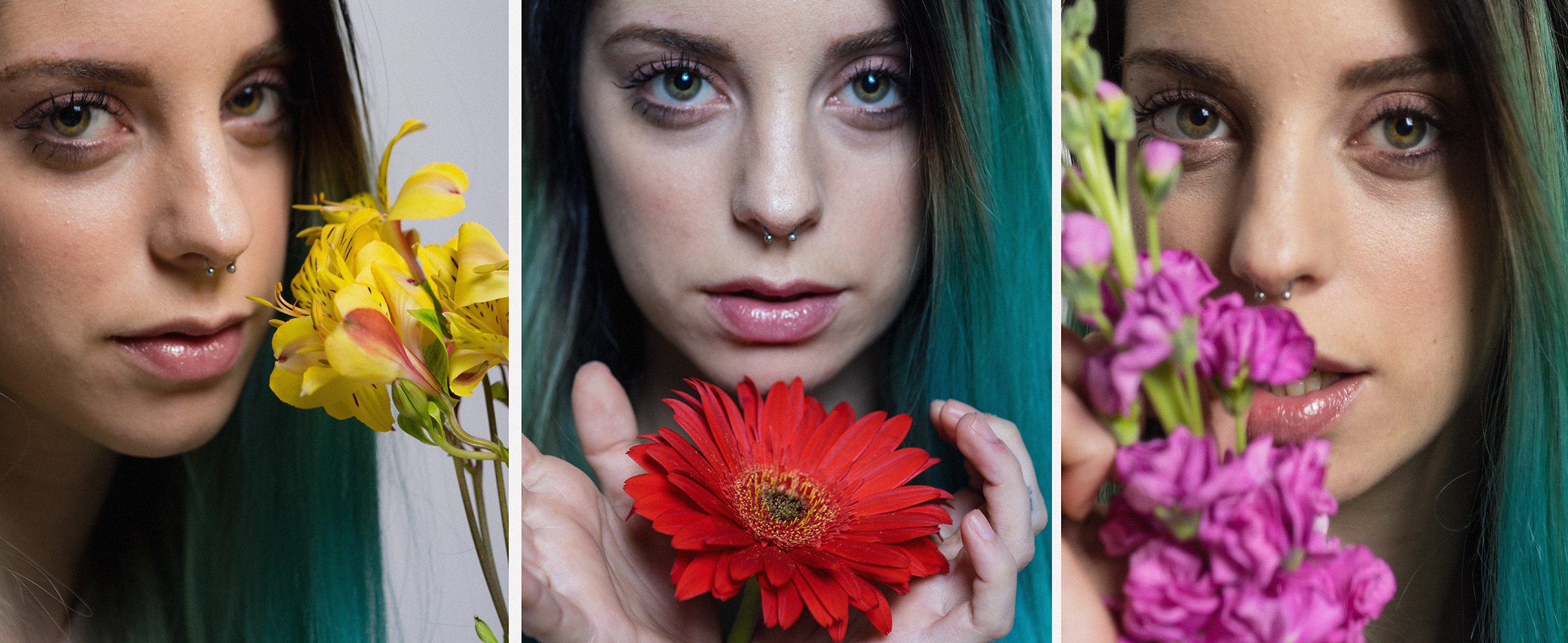 floral triptych