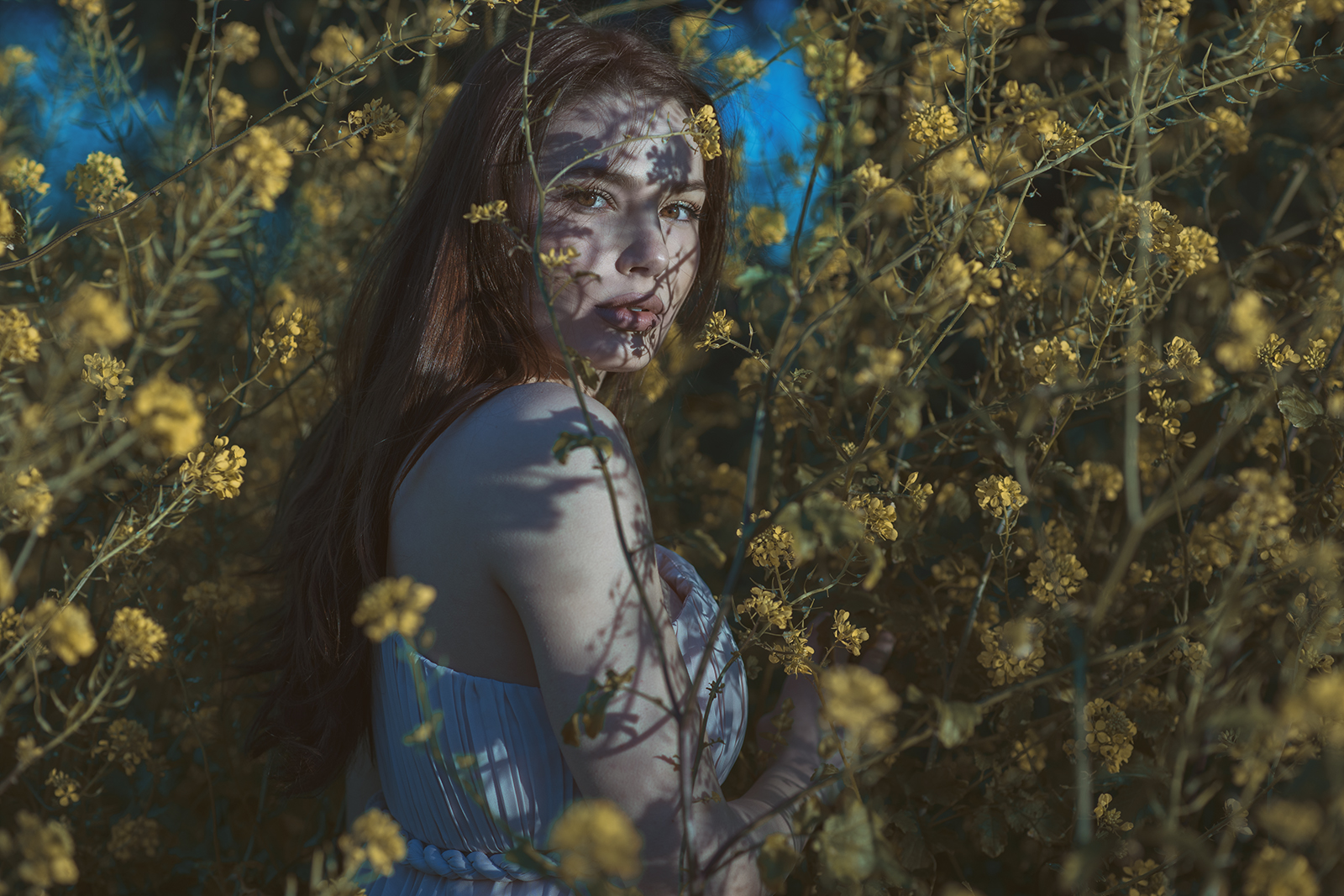 Night light portrait