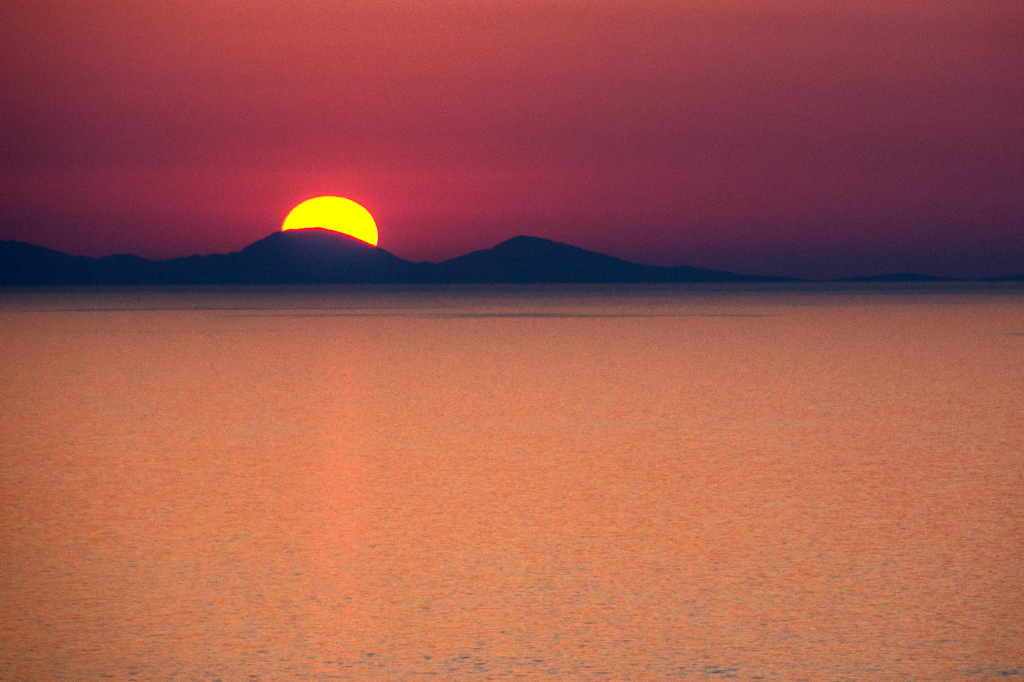 Sunset over Castelsardo