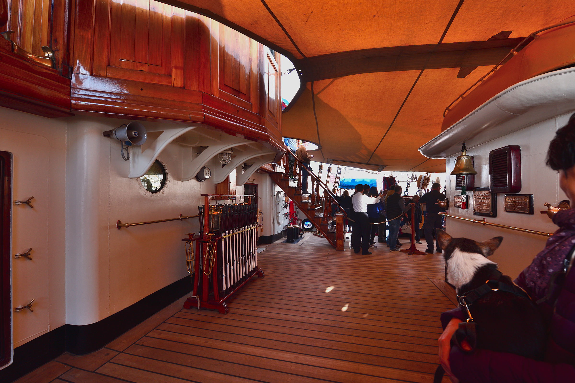 A bordo dell'Amerigo Vespucci: il posto di guardia