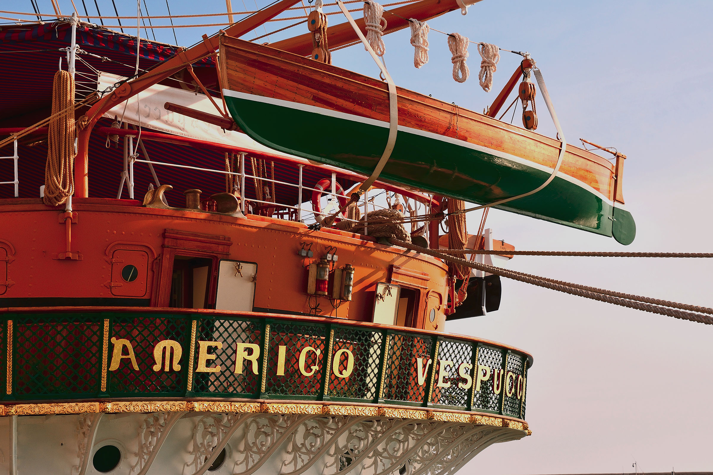 La poppa della Vespucci