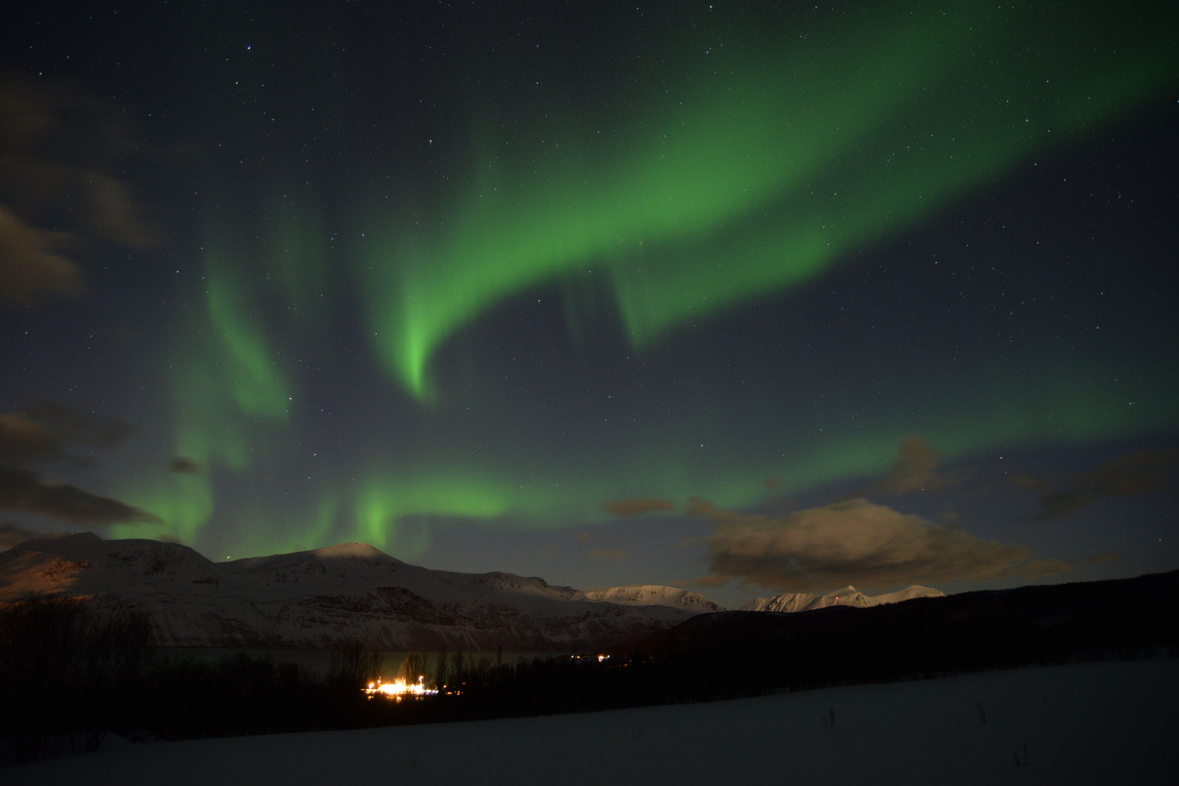 The aurora borealis in Svensby