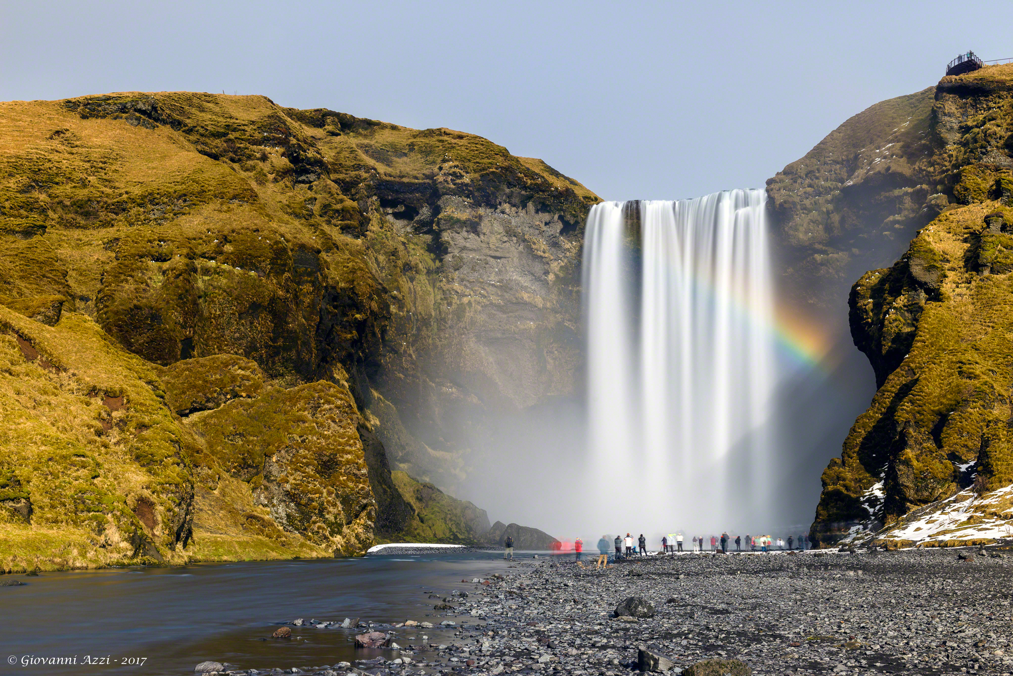 Luce su Skogafoss