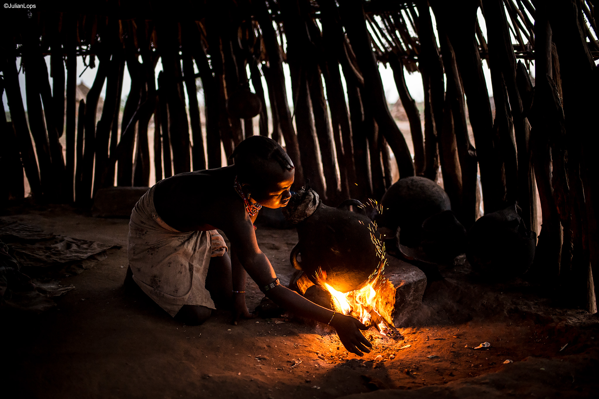 the first fire for dinner