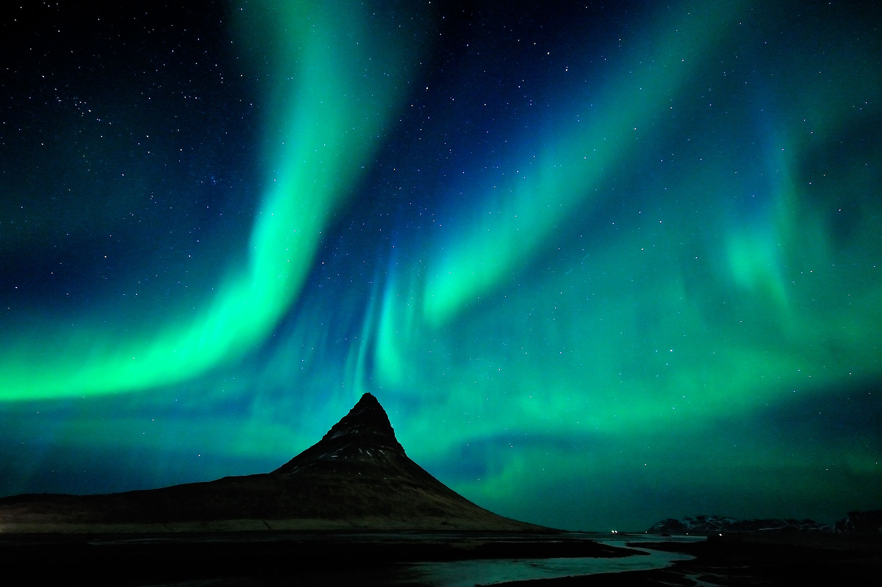 Aurora a Grundarfjordur