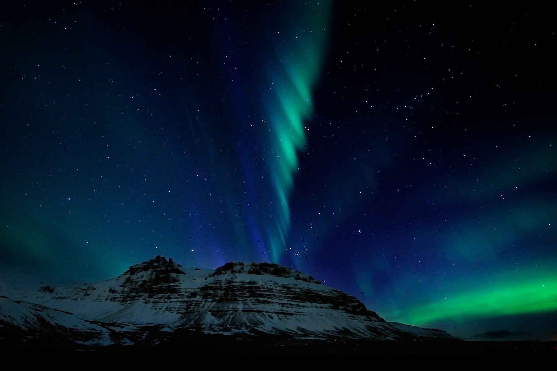 Aurora a Grundarfjordur