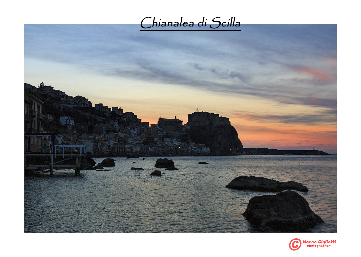 tramonto a Chianalea di Scilla...