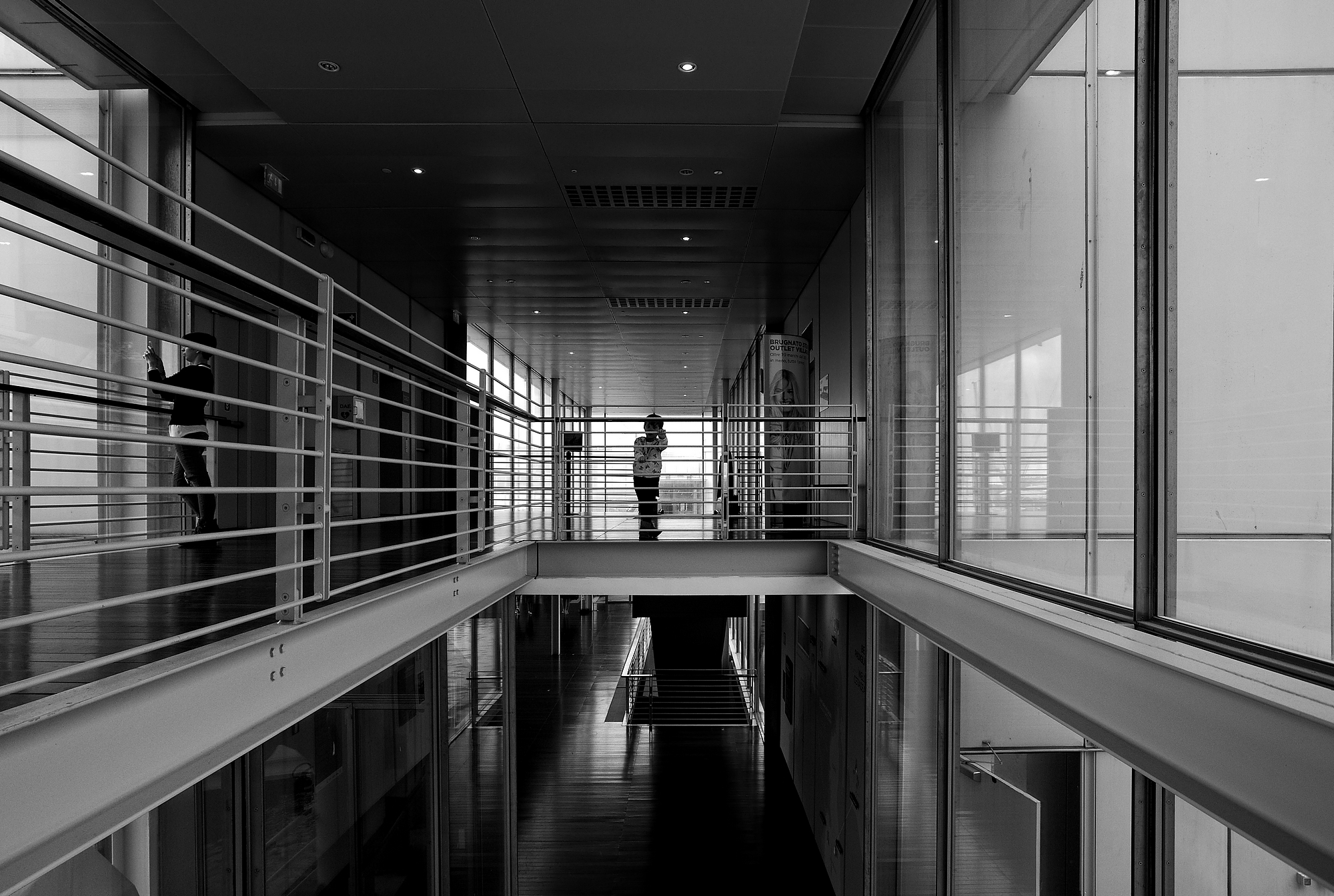 In a floor and the other