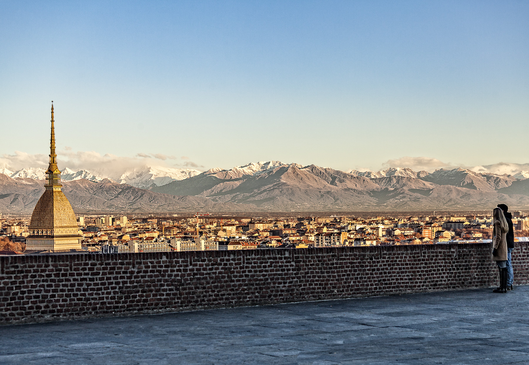 Ammirando l'alba dal Monte dei Cappuccini