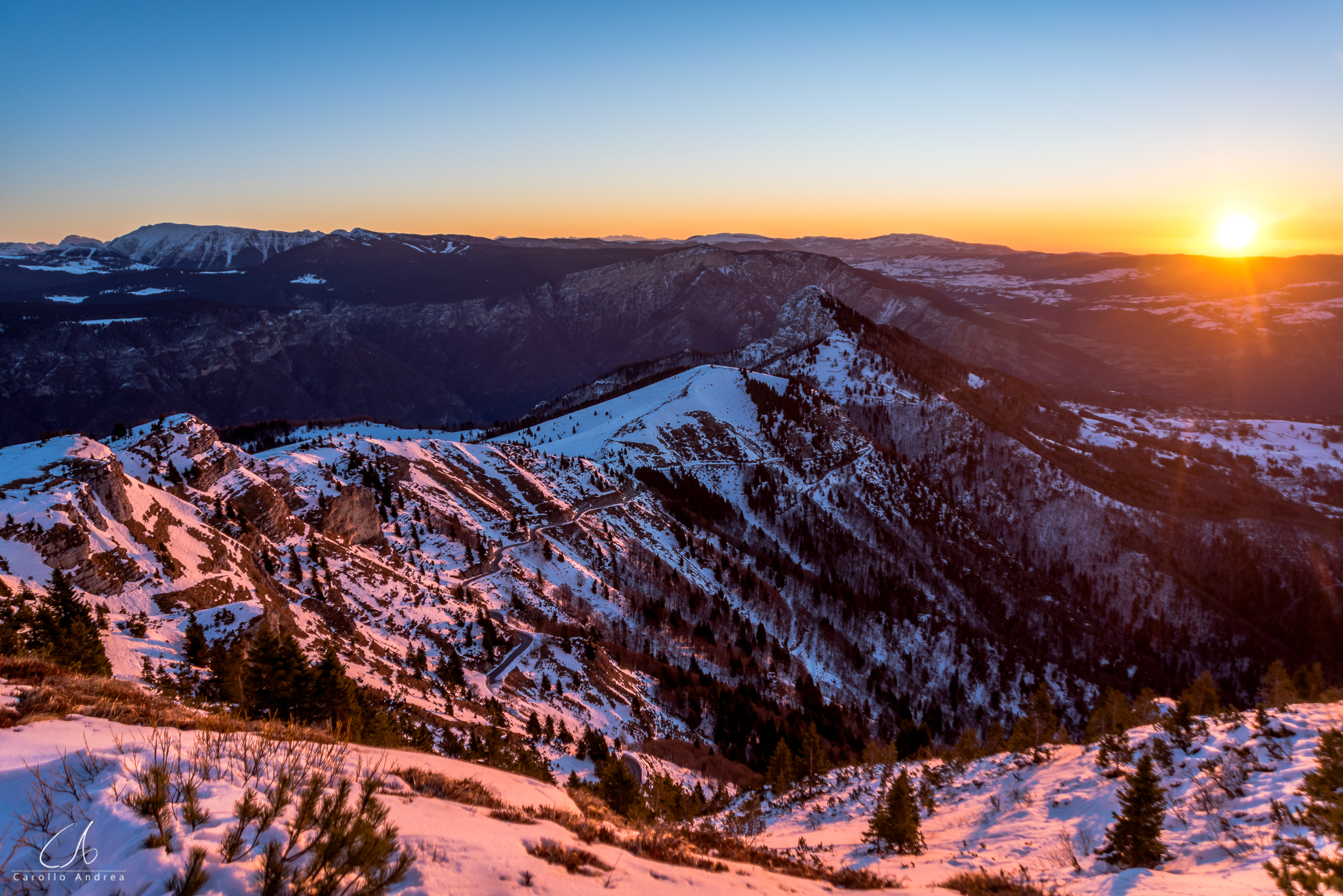 Sunrise at Tonezza del Cimone