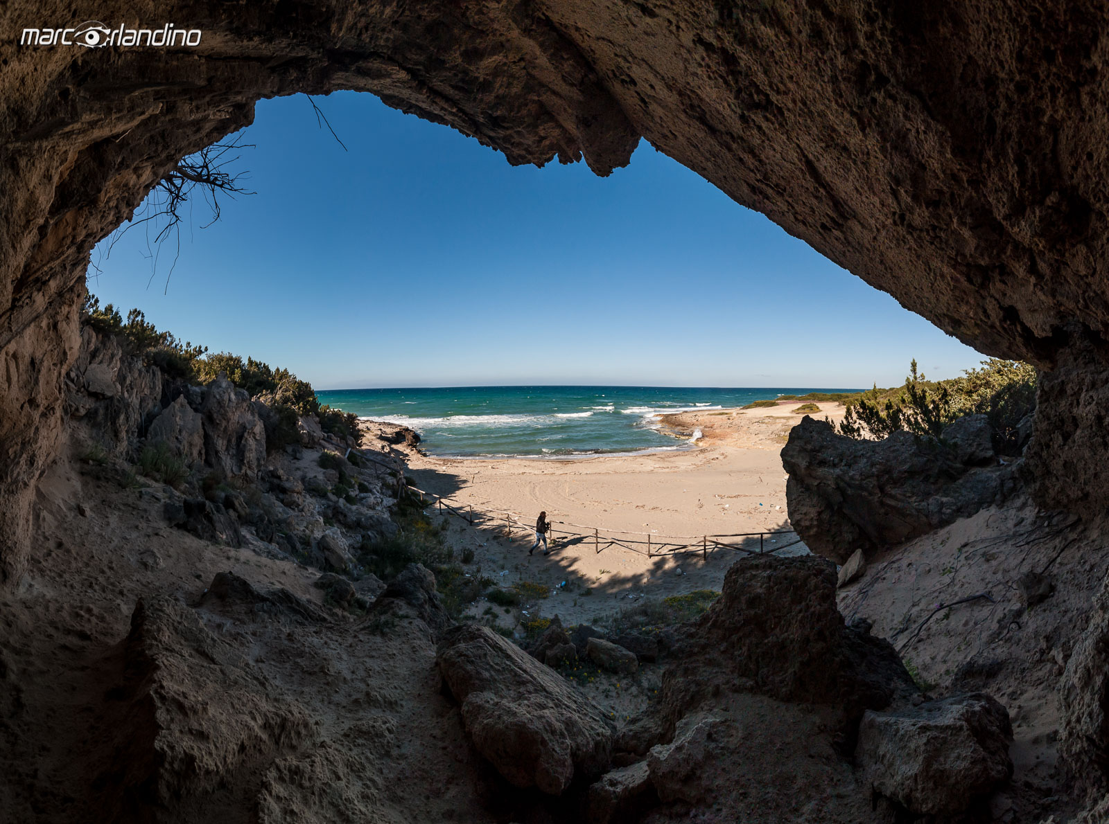 The cave on the beach