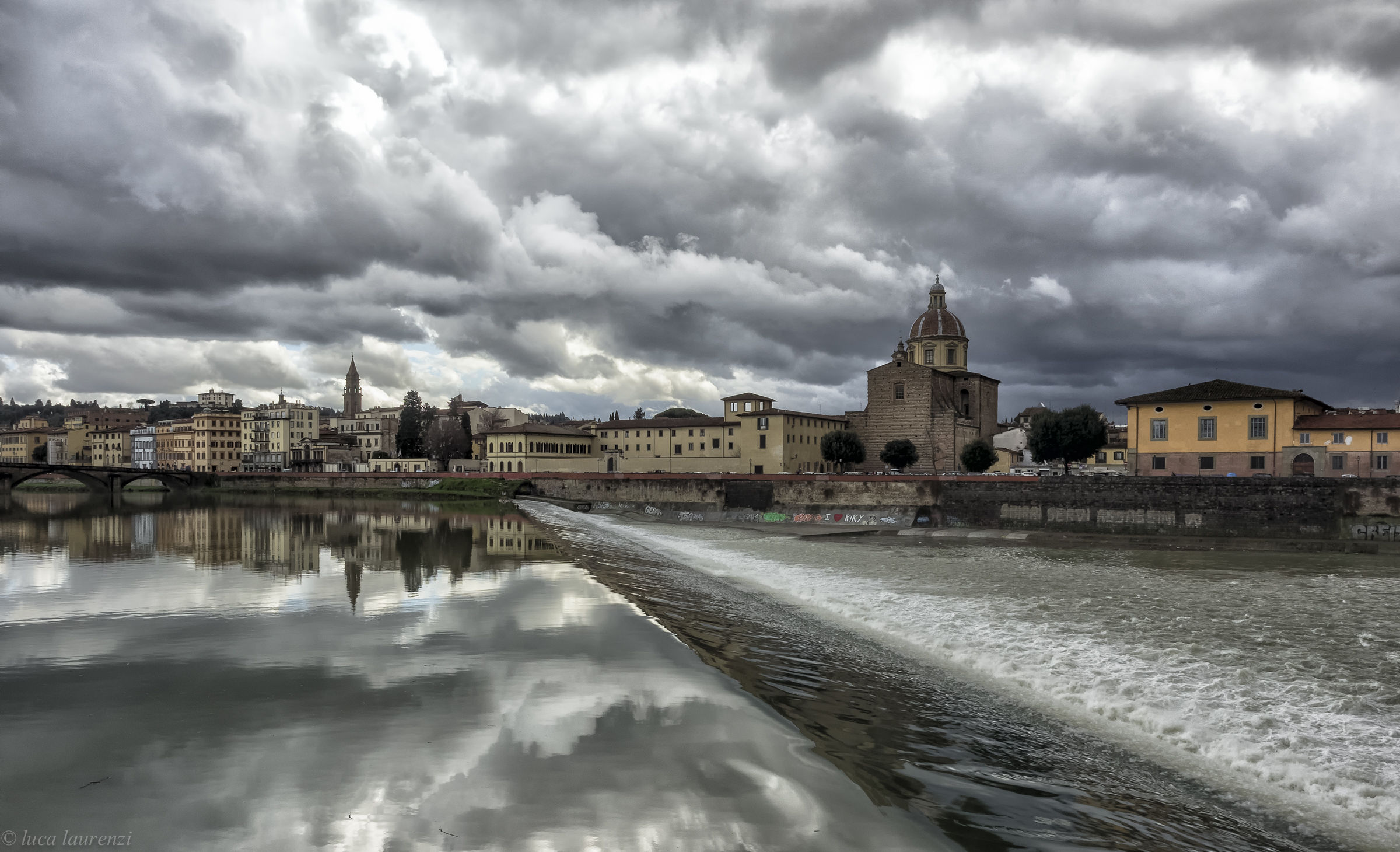 The Santa Rosa weir before the storm