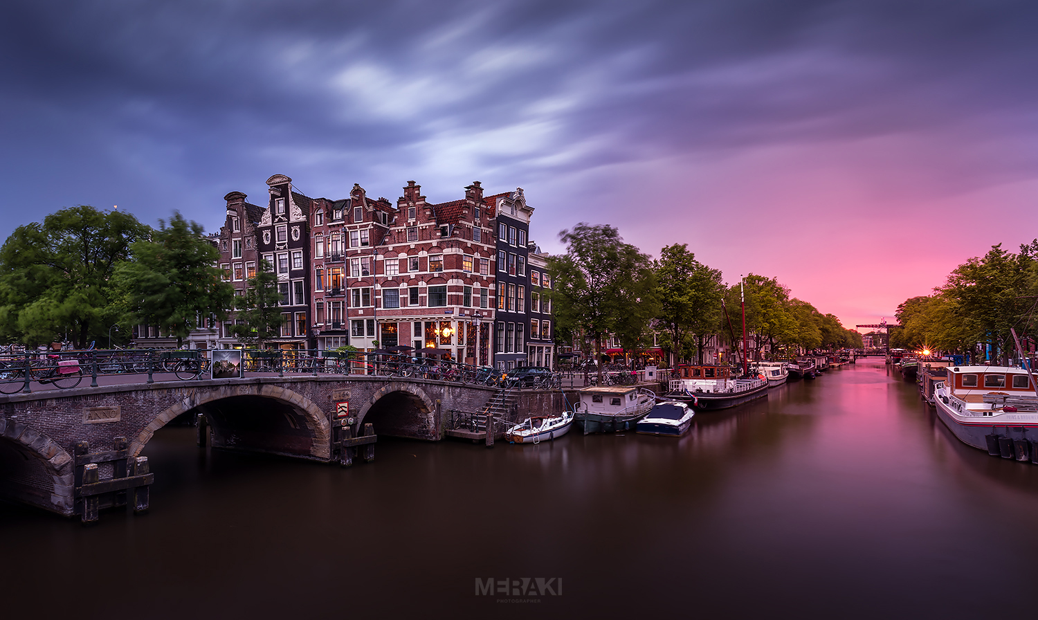 Amsterdam Cloudy Sunset