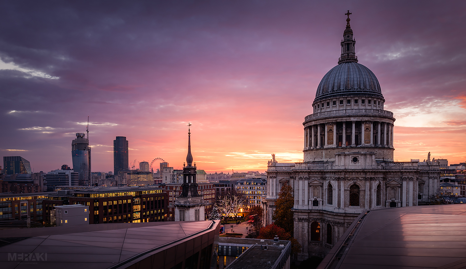 London Sunset - St Paul Cathedral