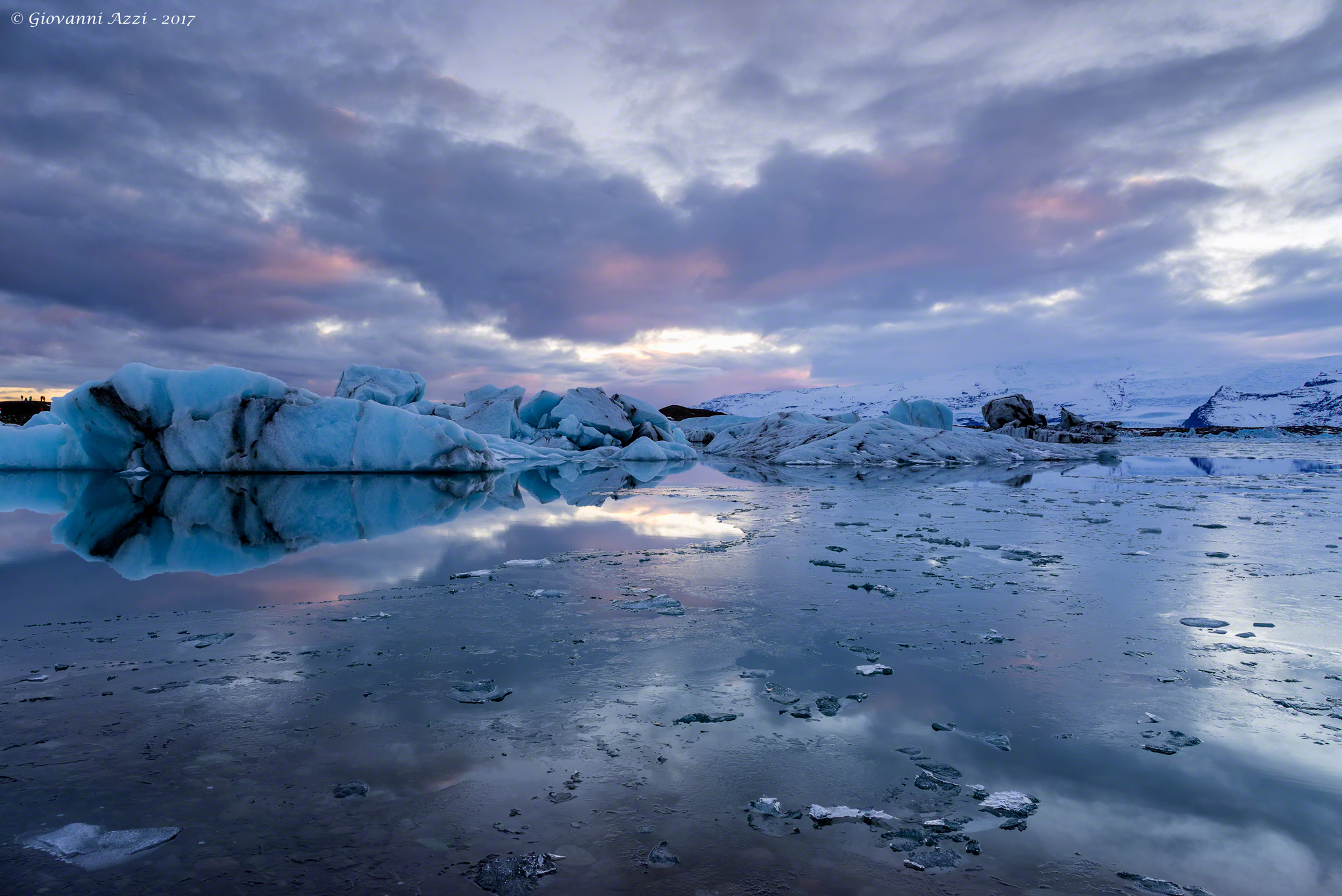 Reflections at sunset