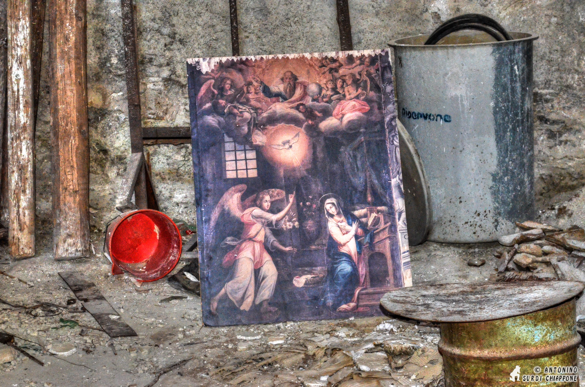 Antico quadro a terra