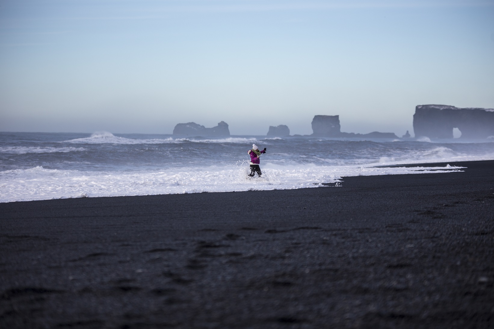 The mischievous sea of ??Iceland ....