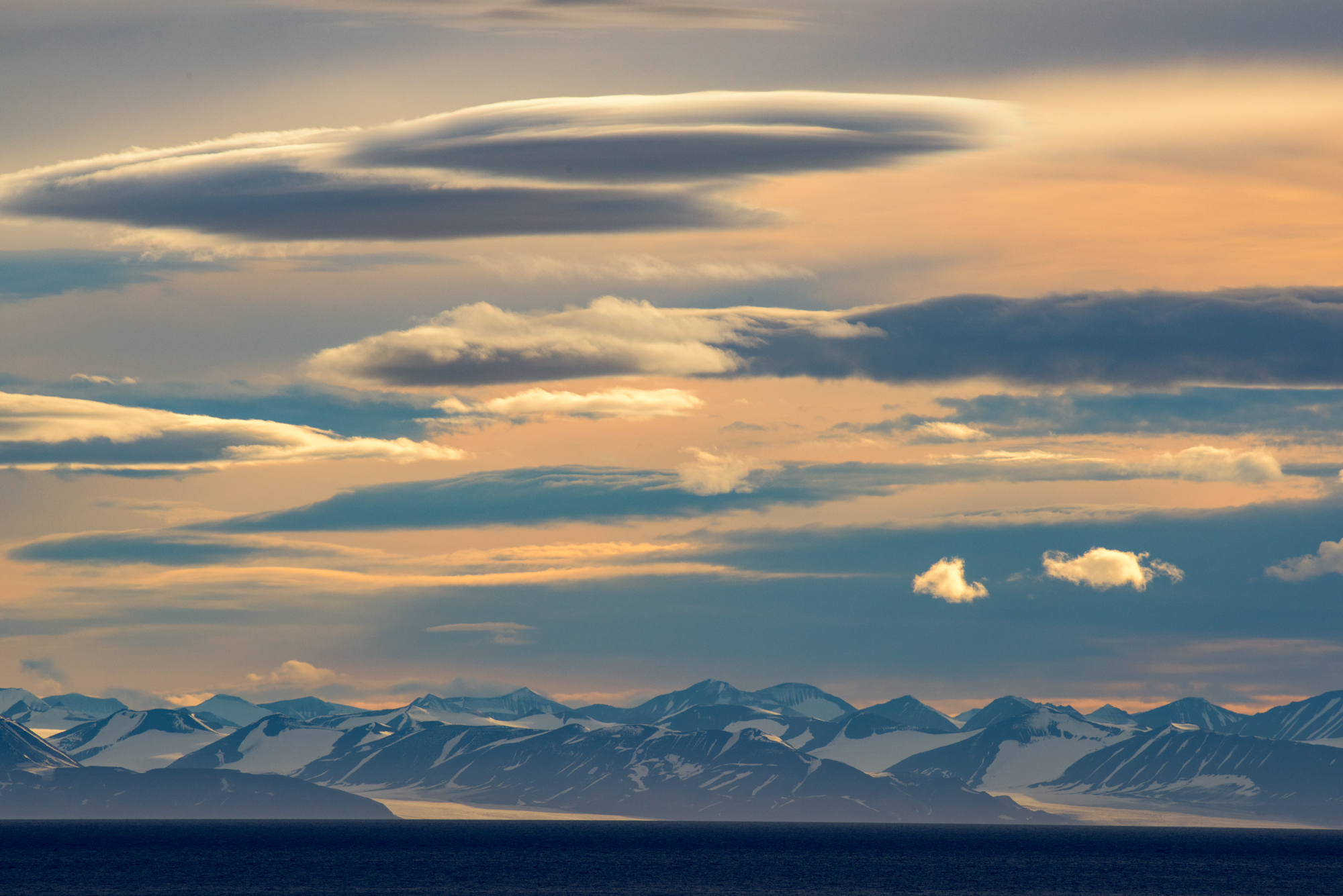 Sunset on the glacier