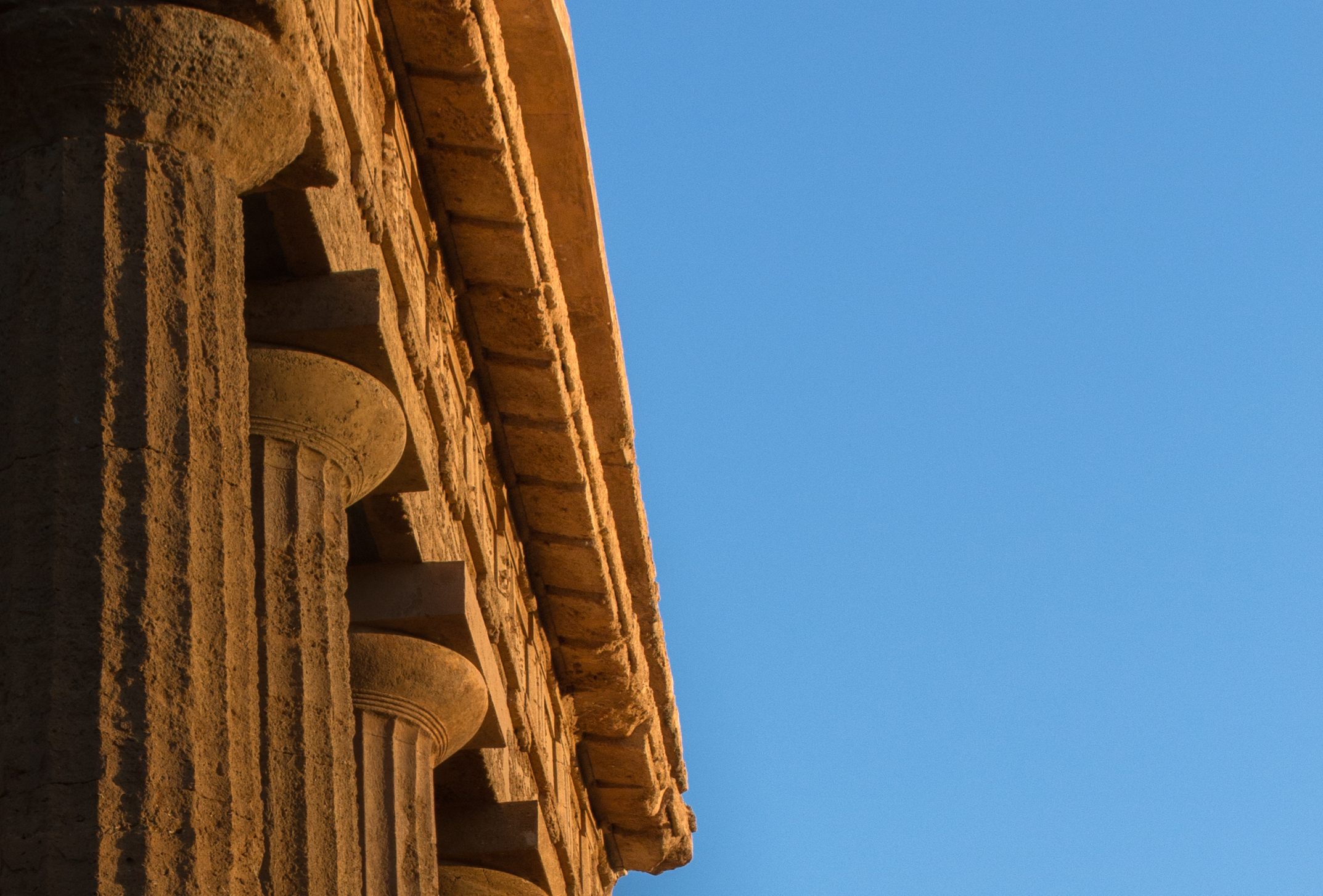 Temple of Concord - columns and architrave