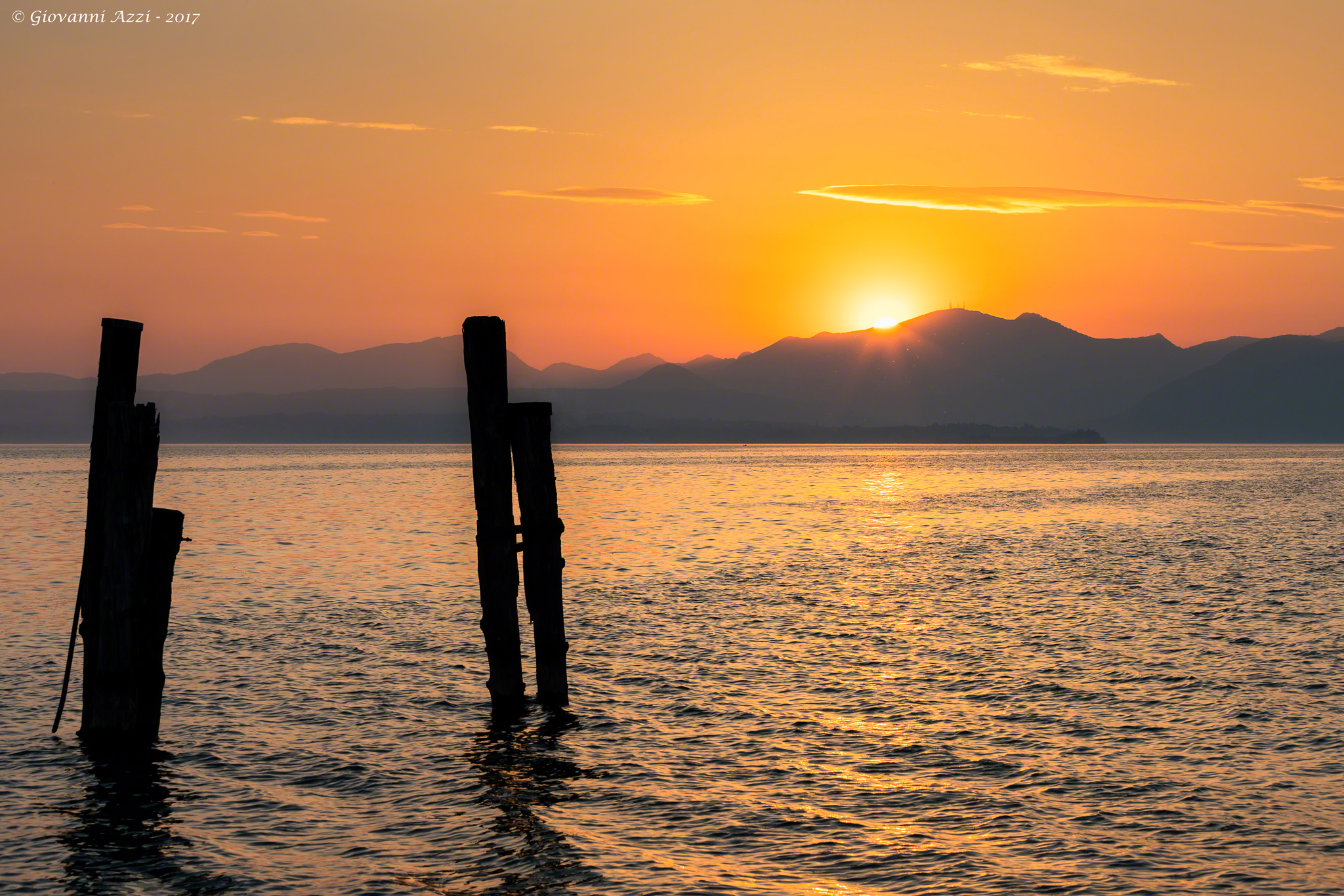 minimalist sul Garda Sunset
