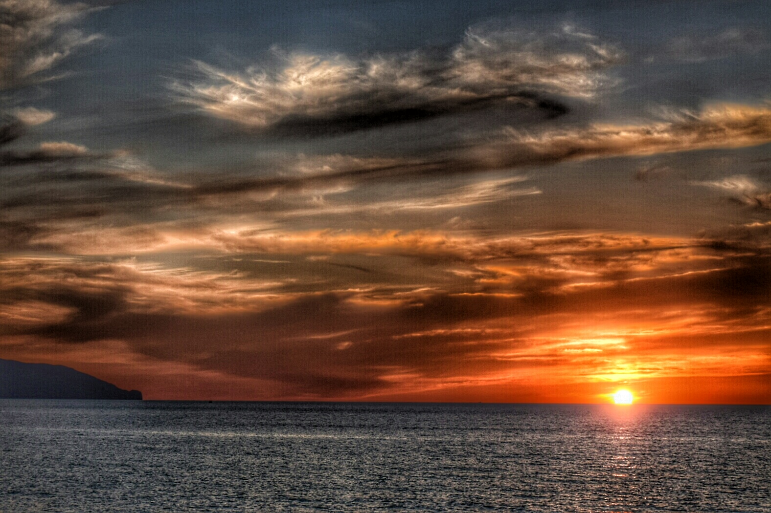 Tramonto isole eolie