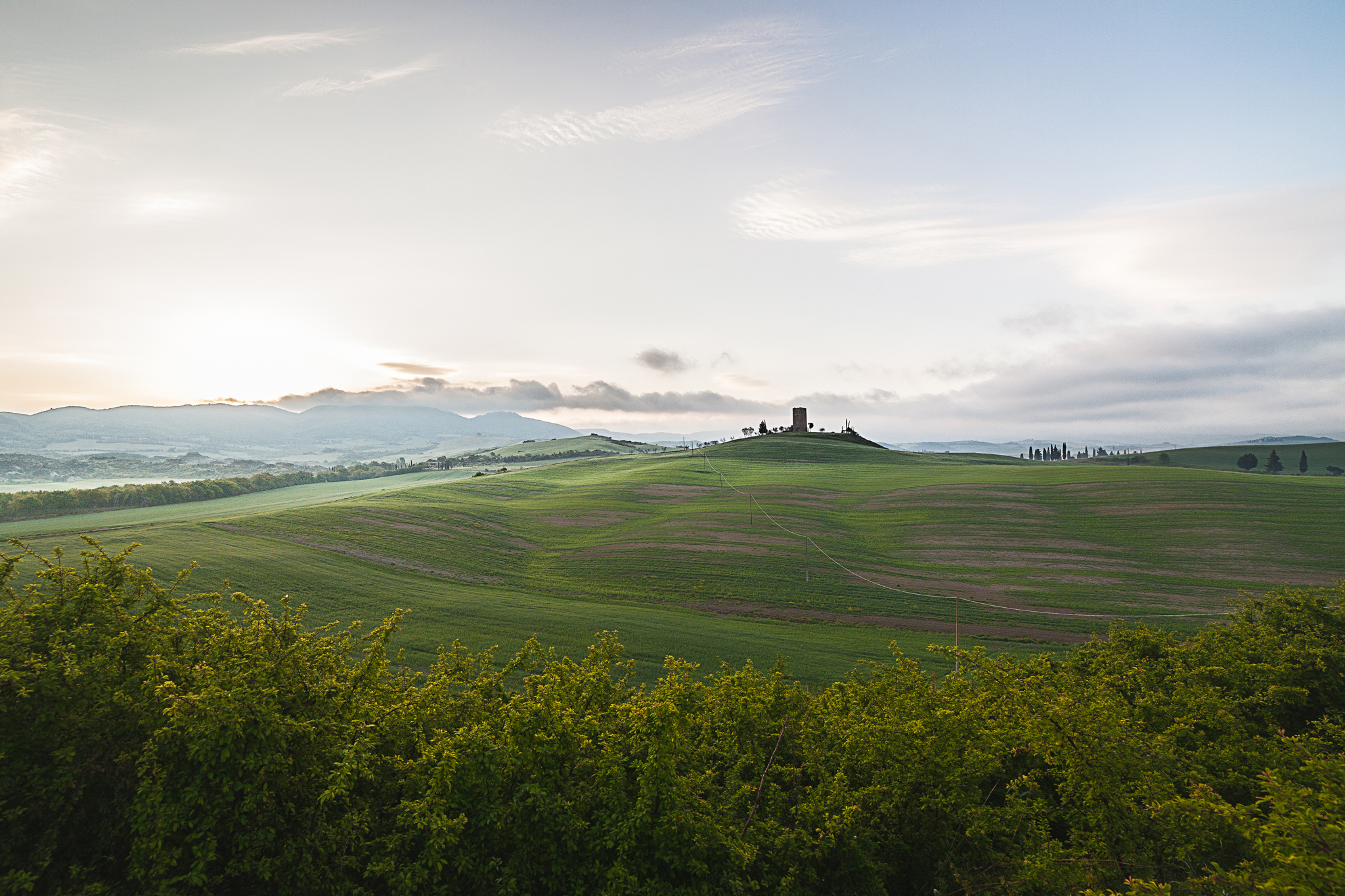 Nebbia in Val d'Orcia