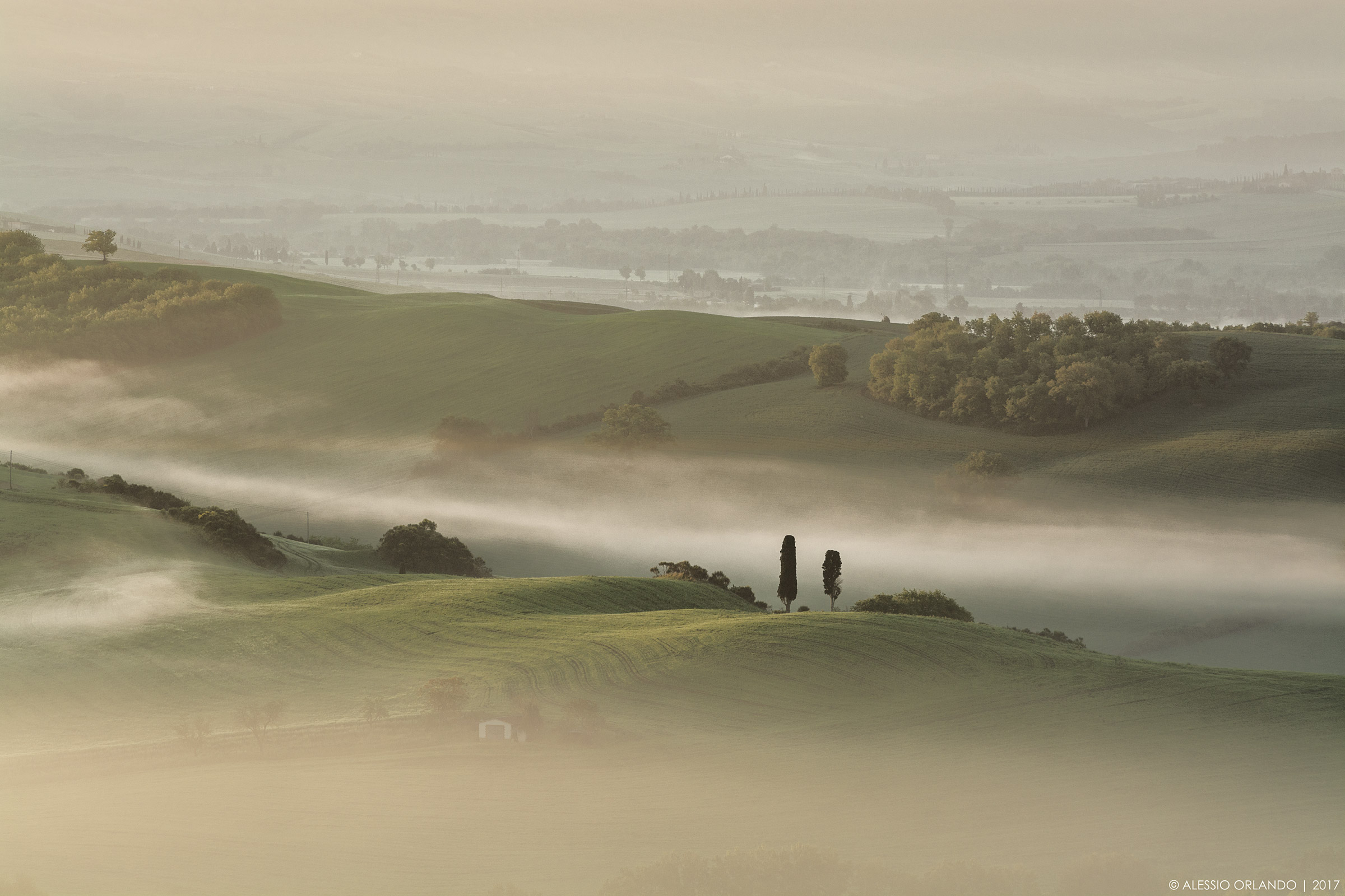Tuscany fog