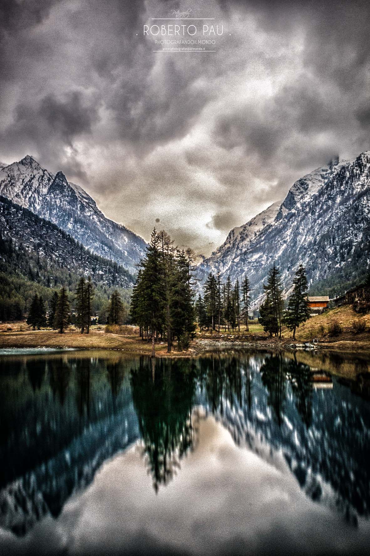 Lake Clavalité immortalized in a magical moment .....