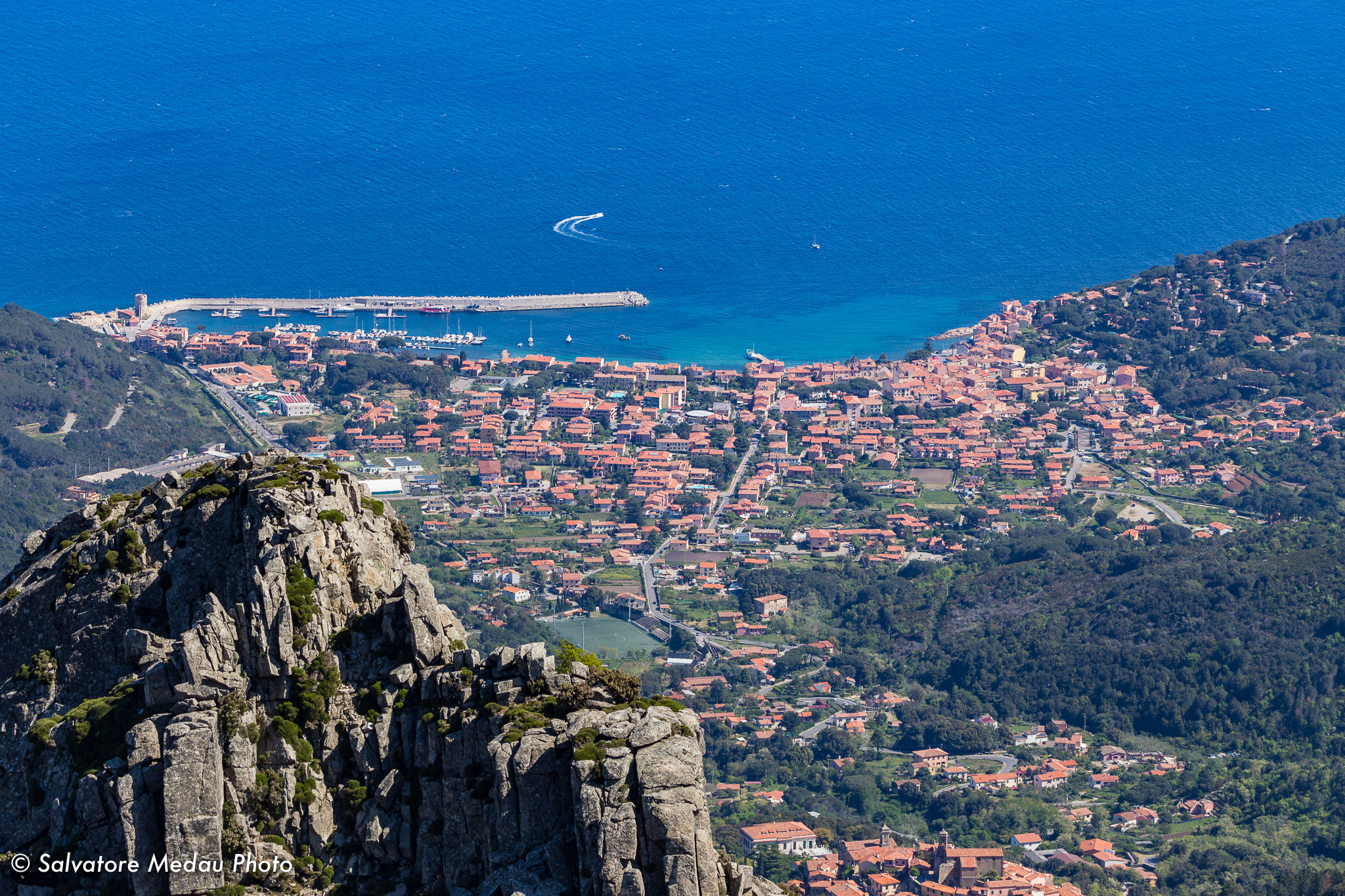 Marciana Marina, vista dal Monte Capanne.